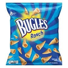 Bugles Ranch Flavored Crispy Corn Snacks - 18 Pack | Crunchy Party Snack for Movie Nights, Road Trips & Game Day Gatherings