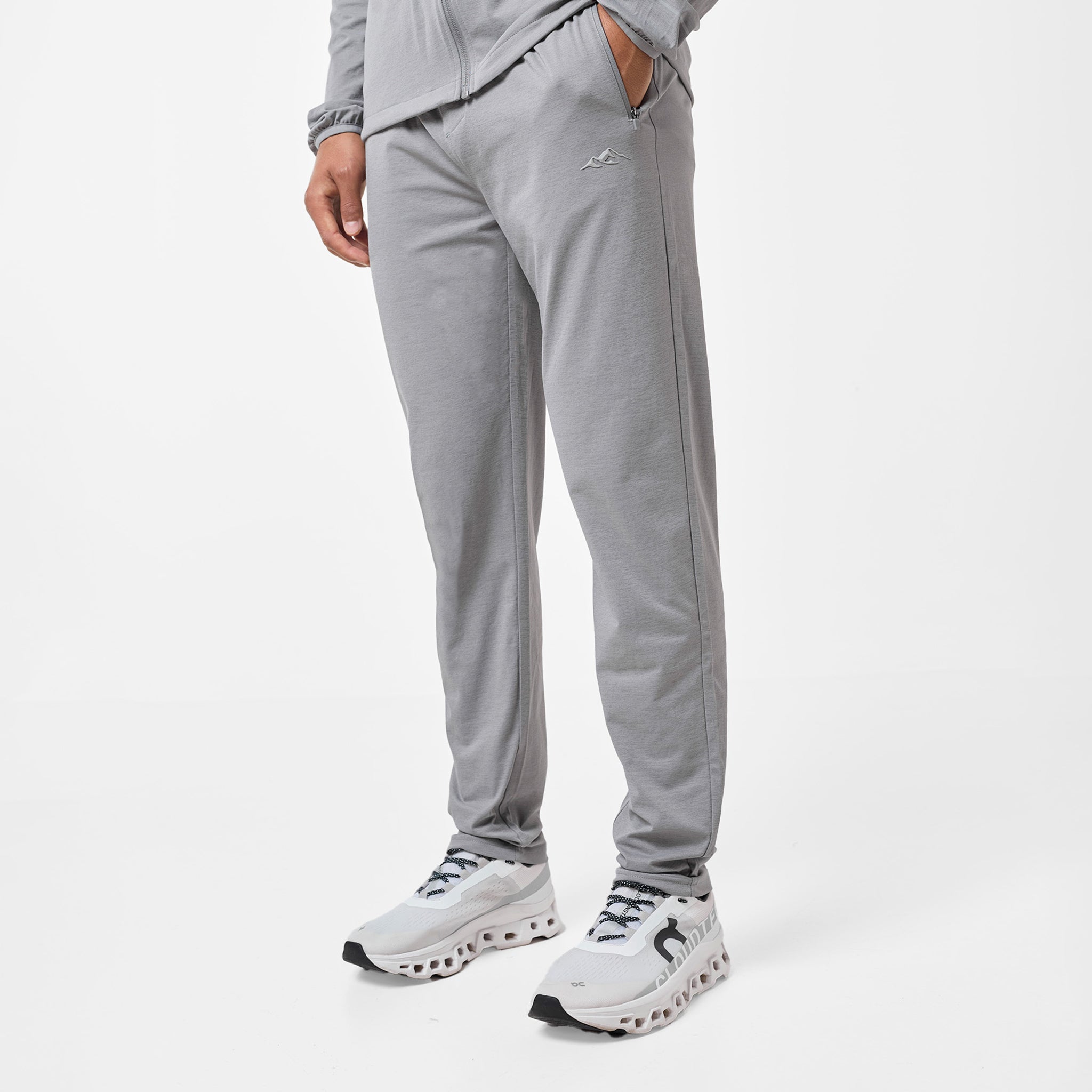 Endurance Workout Pants for Women - High Waisted Grey Yoga Pants with Pockets - Perfect for Gym, Running & Lounge Wear