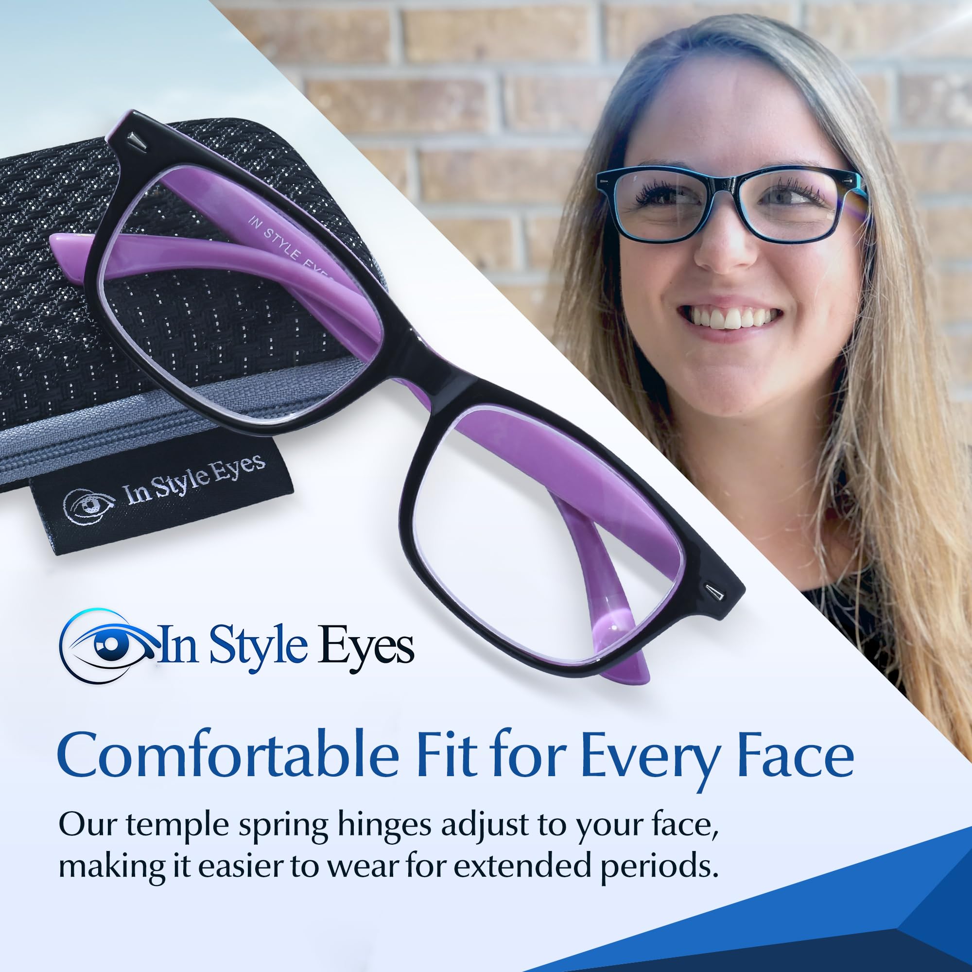 Super Strong High Magnification Reading Glasses for Women & Men - Non-Polarized Lens - Perfect for Reading Books, Crafts & Close Work