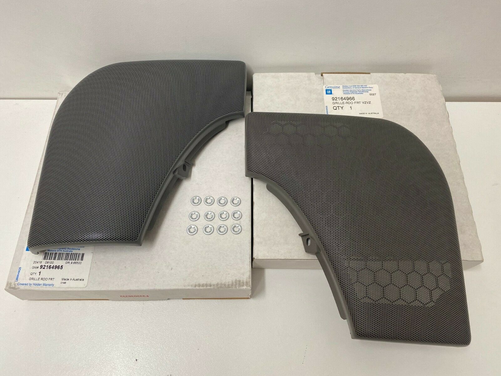 VT VZ Commodore Sedan Wagon Crewman Ute Front Door Speaker Grille Pair - Replacement Car Audio Accessories for GM Vehicles - Perfect for Upgrading Your Car Stereo System