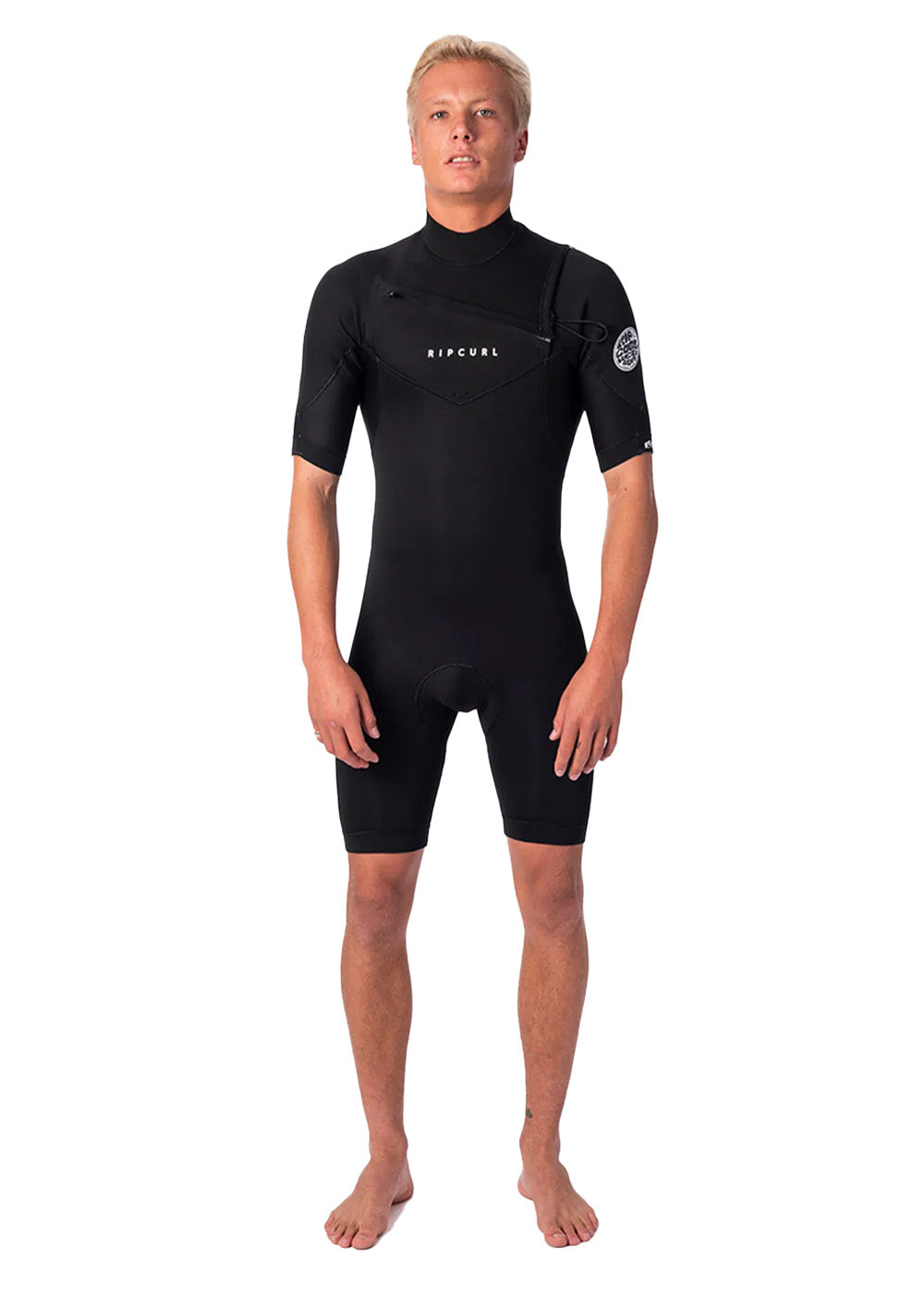 Rip Curl Men's Dawn Patrol 2mm Chest Zip Spring Wetsuit - Perfect for Surfing, Swimming & Water Sports