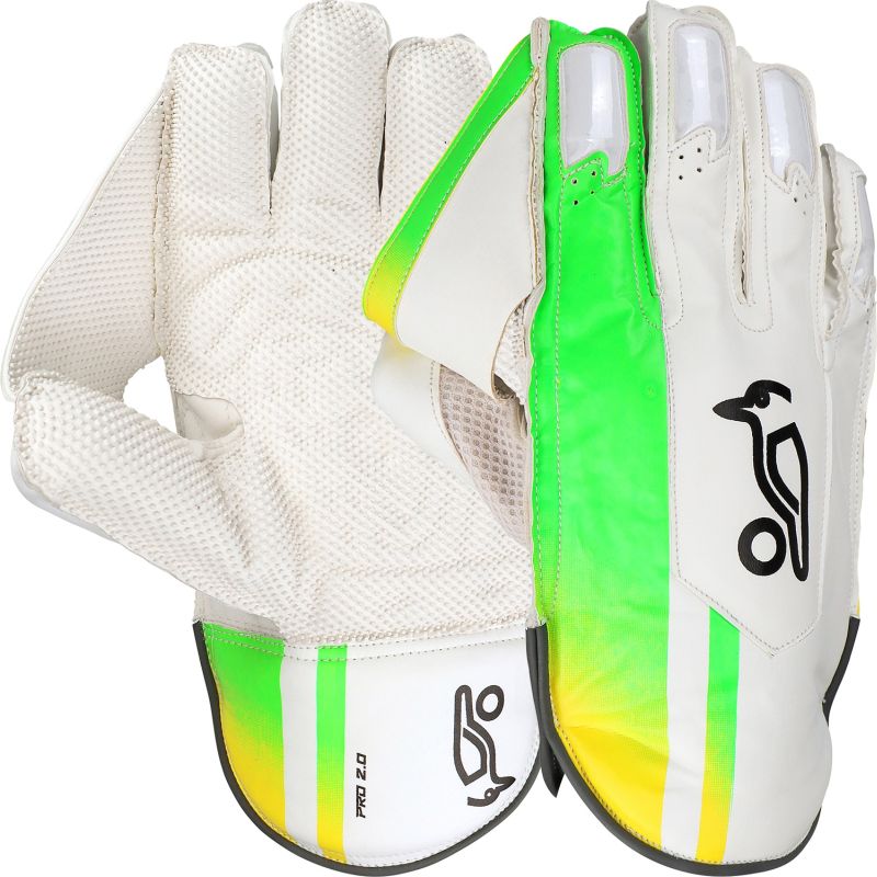 Kookaburra Kahuna Pro 2.0 Cricket Wicket Keeping Gloves - Premium Leather Wicketkeeper Gloves for Cricket Matches & Training Sessions
