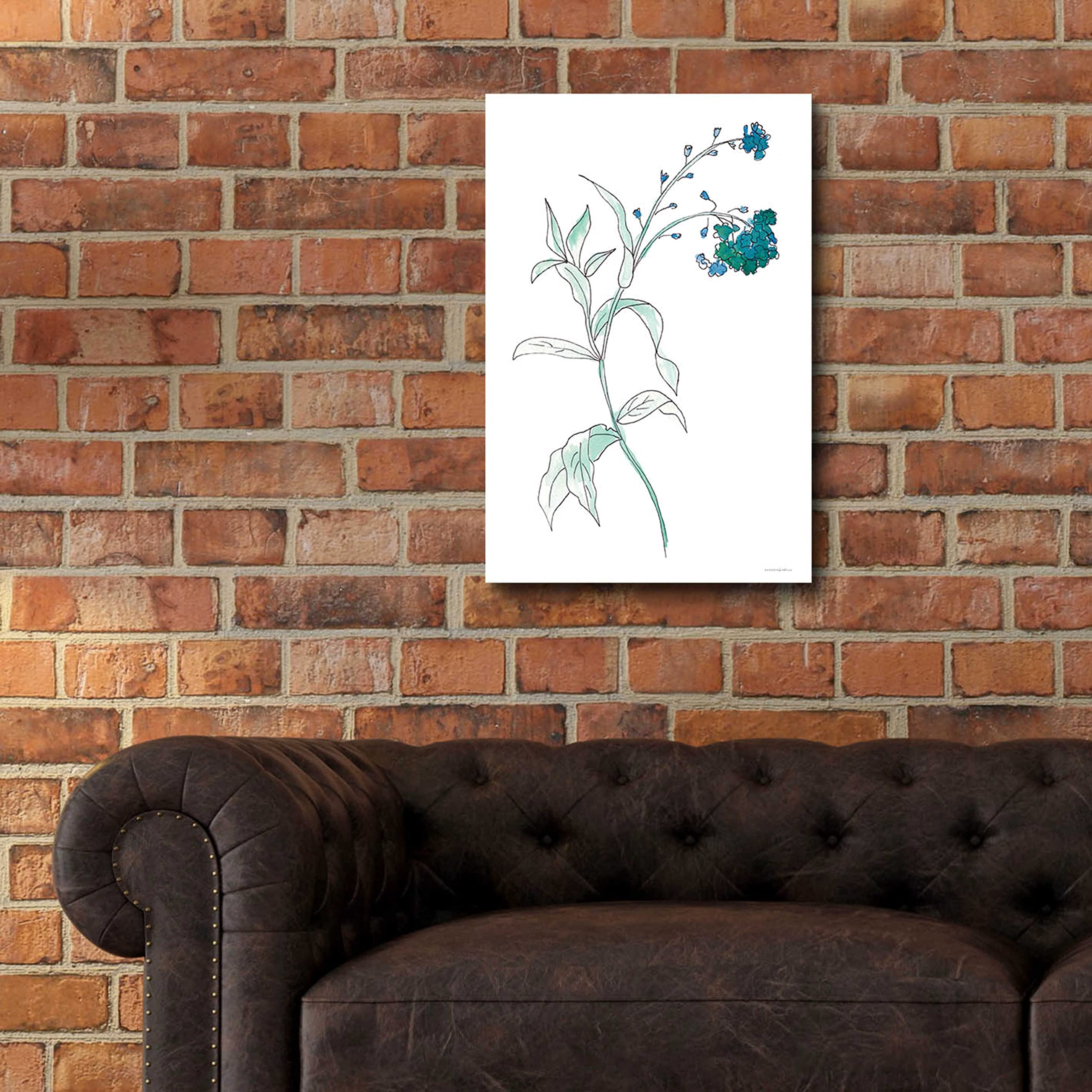 Kamdon Kreations 'Lean on Me' Acrylic Glass Wall Art - 16x24 Inch Modern Abstract Painting for Living Room, Bedroom & Office Decor