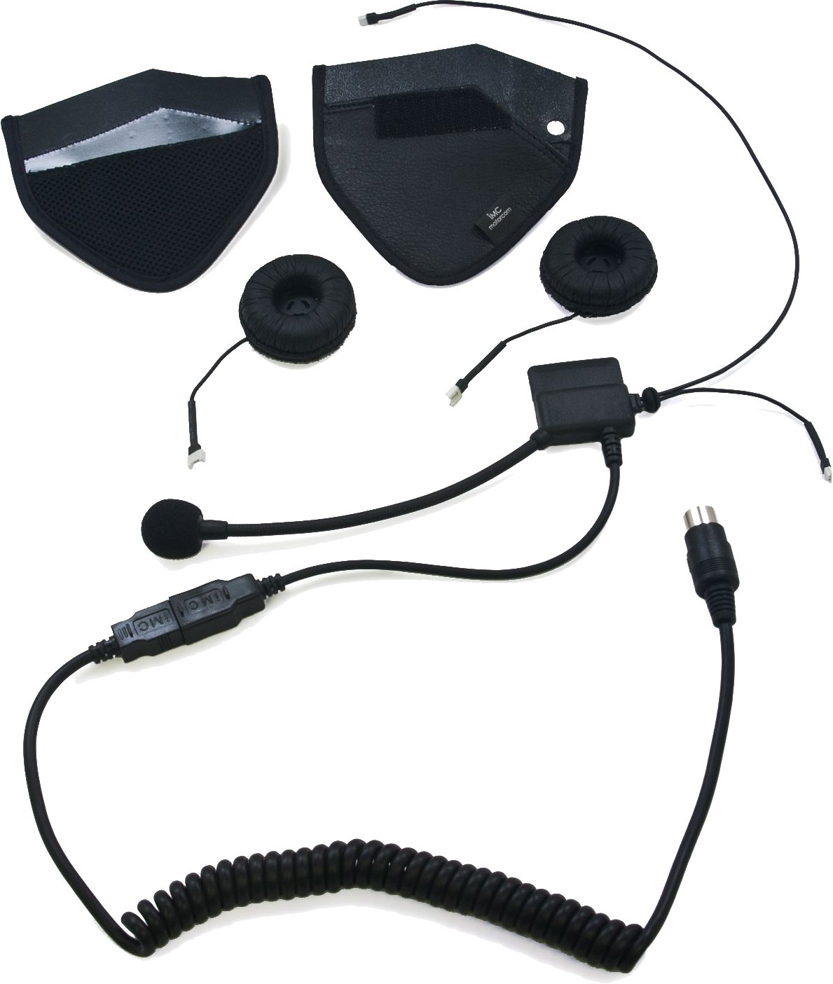 iMC Motorcom HS-H110P Full-Face Helmet Headset with Bluetooth - Compatible with 7 Pin Harley Davidson Audio Systems - Perfect for Motorcycle Riders, Long Distance Tours & Group Communication
