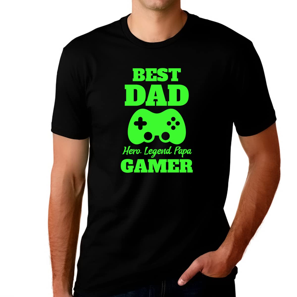 Fire Fit Designs Gamer Father's Day T-Shirt - Funny Gaming Dad Shirt for Men & Women - Perfect Gift for Gamer Dads, Girl Dads & Gaming Enthusiasts - Great for Father's Day, Birthday & Casual Wear