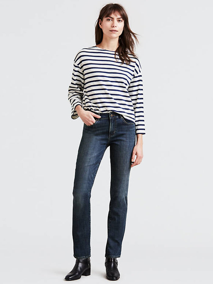 Levi's Women's Classic Straight Fit Jeans - Seattle Blue Wash | Comfortable & Stylish Denim Pants for Casual Wear, Work & Everyday Outfits