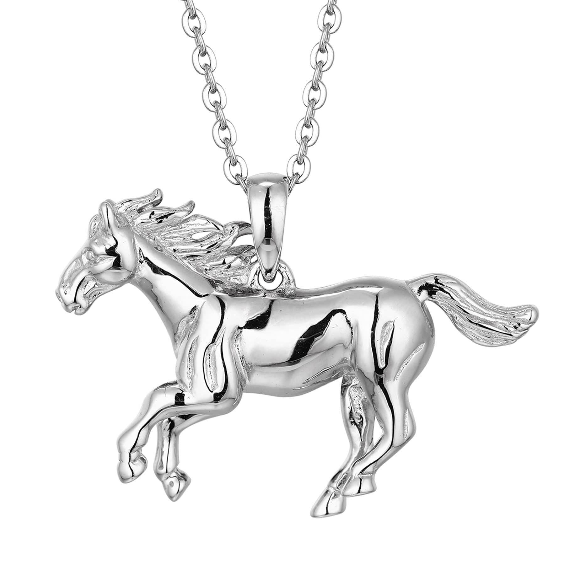 925 Sterling Silver Horse Necklace for Women - Elegant Jewelry Gift for Horse Lovers | Perfect for Birthday, Anniversary & Everyday Wear