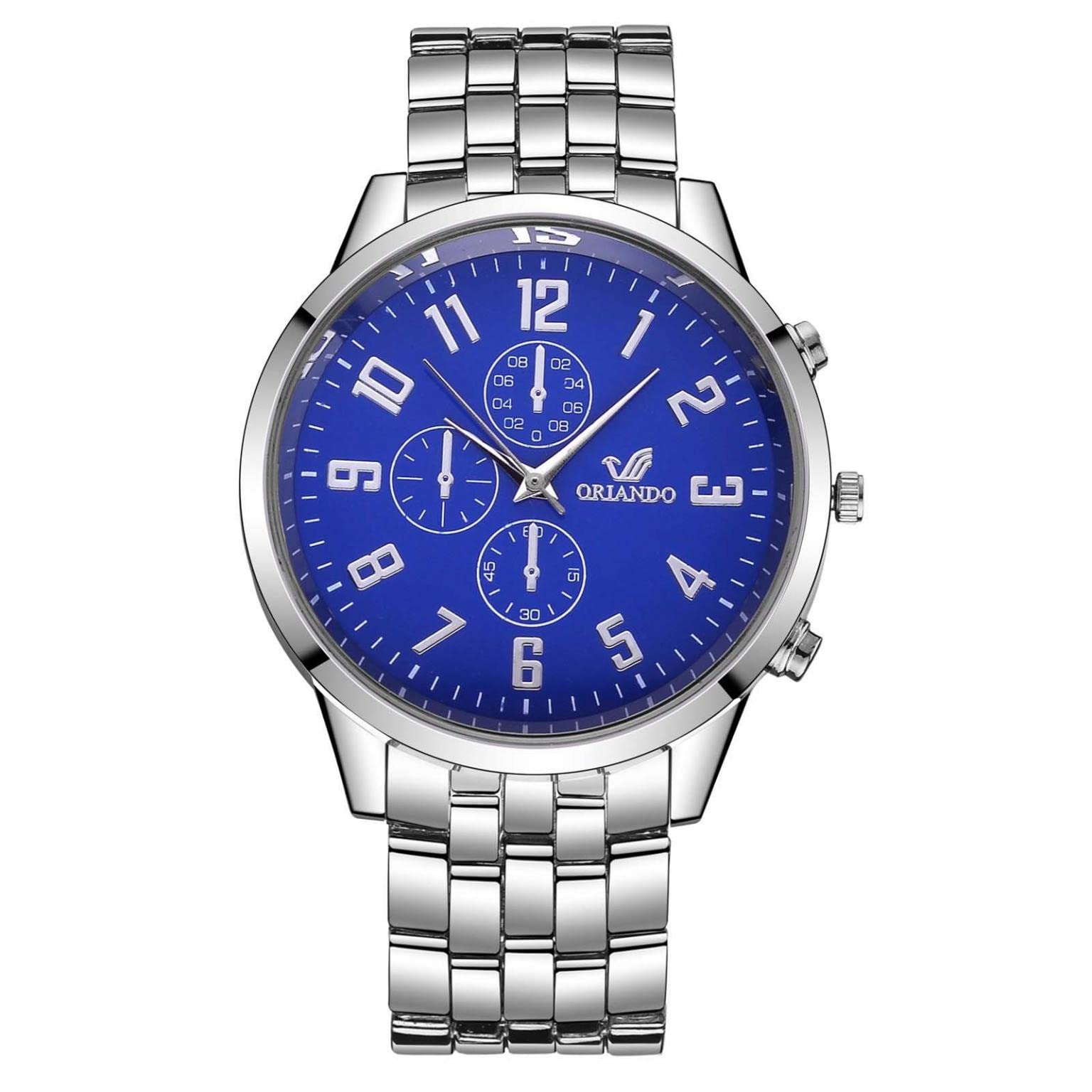 Men's Stainless Steel Quartz Dress Watch - Business & Fashion for Daily Wear