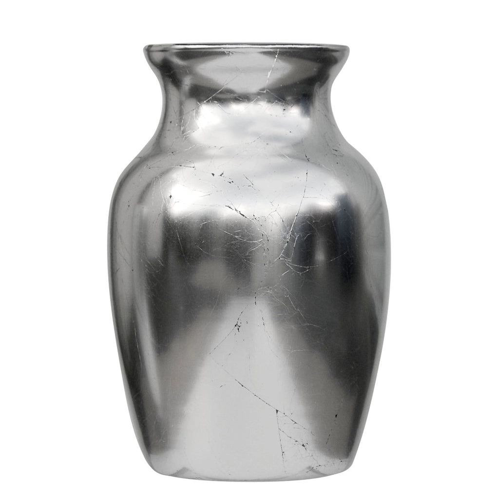 Elegant Silver Gilt Glass Flower Vase - Perfect for Home Decor, Wedding Centerpieces & Luxury Gift Giving