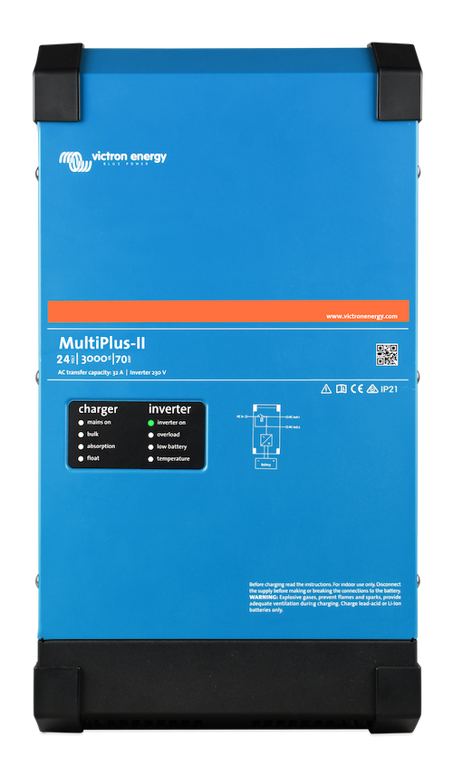 MultiPlus II 24/3000/70-32 230V Inverter/Charger - Pure Sine Wave Power Backup for RVs, Boats & Off-Grid Homes