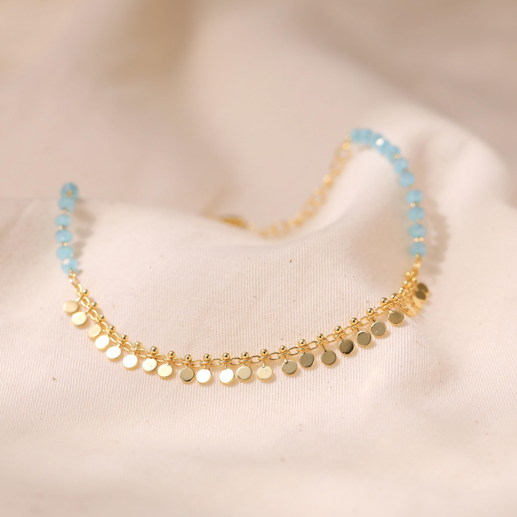 Yumikoo 18k Gold Plated Ankle Bracelet for Women - Elegant Adjustable Chain Anklet Jewelry for Beach, Summer, Wedding & Everyday Wear