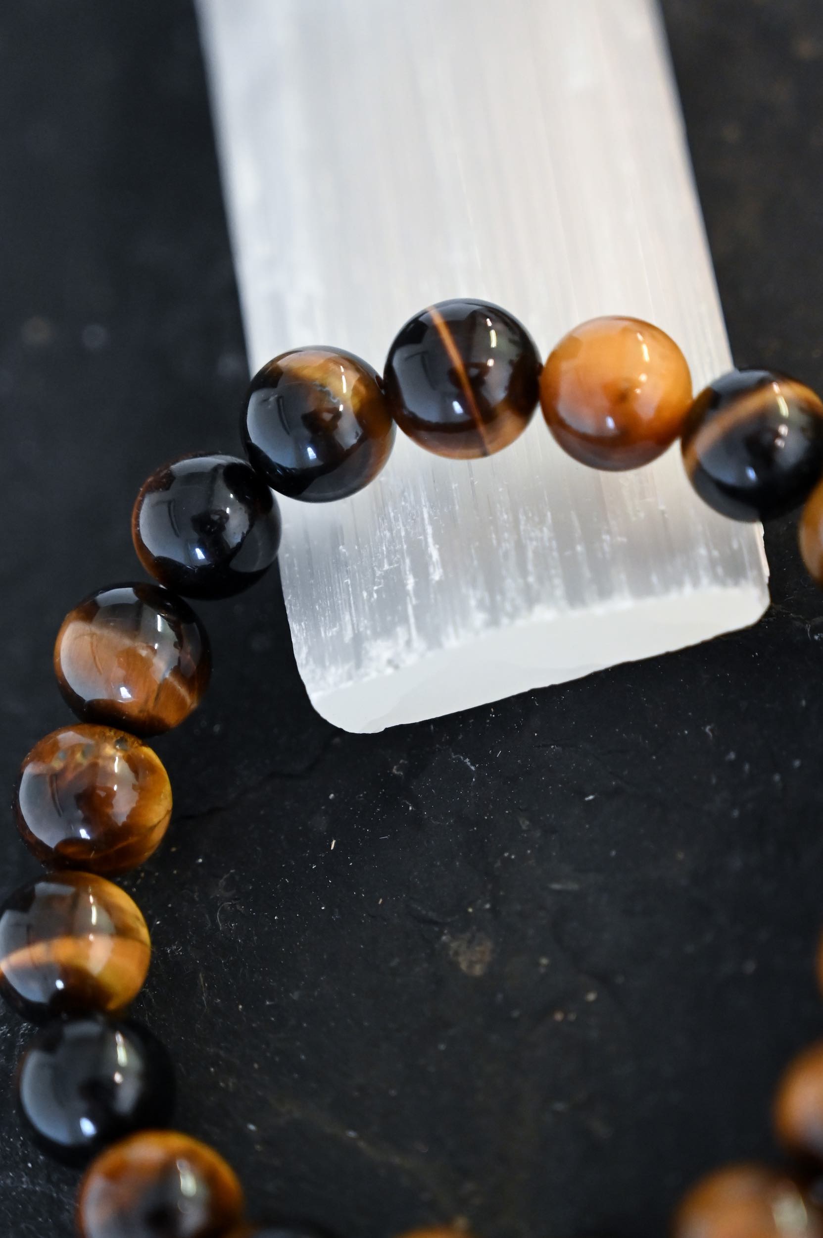 Live Your Truth Tiger's Eye Bracelet - Natural Stone Beaded Bracelet for Women, Healing Crystal Jewelry for Protection & Confidence - Perfect for Meditation, Yoga & Everyday Wear
