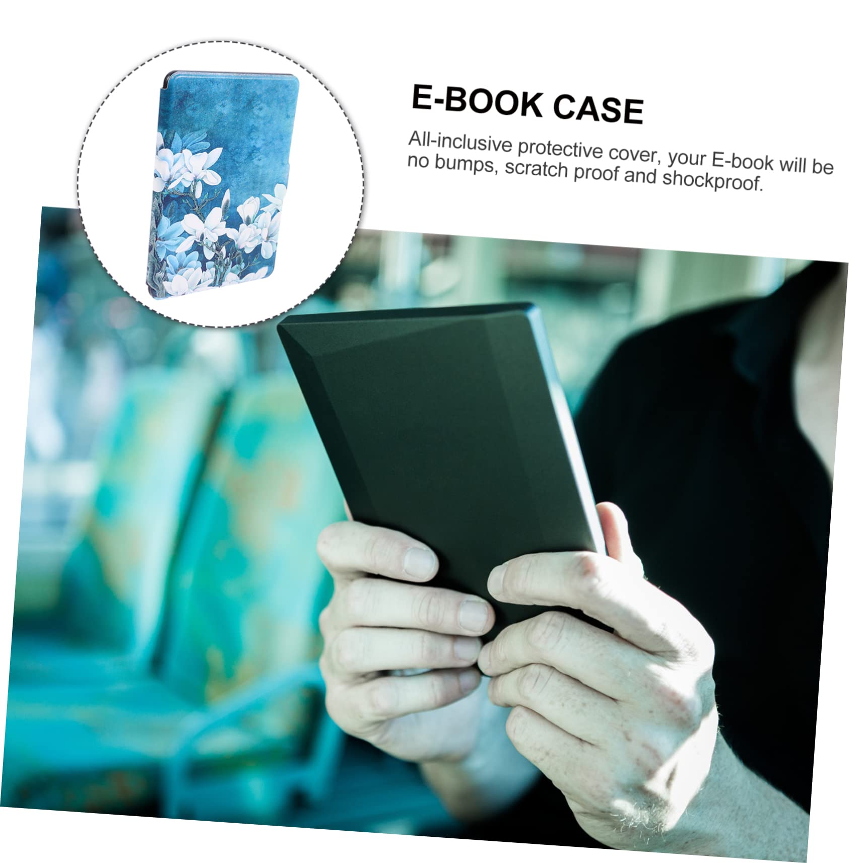 Angoily 3-Pack Waterproof Ebook Reader Protective Case - Lightweight Tablet Cover Sleeve for Kindle, Nook & E-Readers - Perfect for Travel, Commuting & Home Use