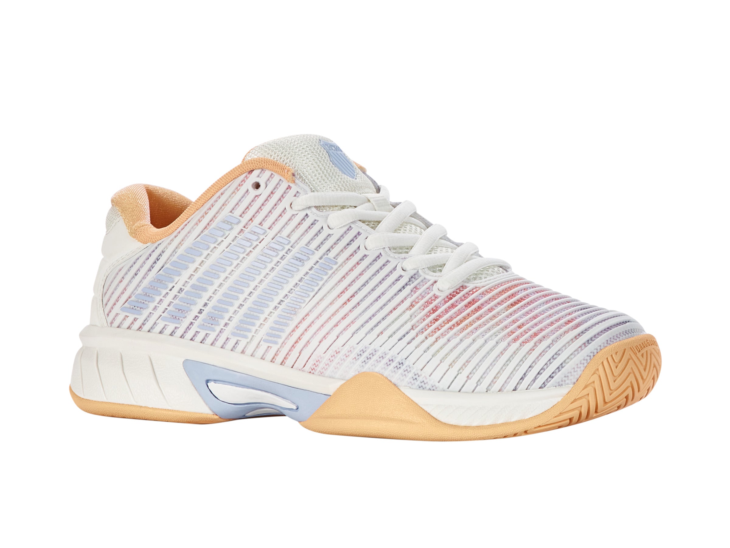 Hypercourt Express 2 Women's Running Shoes - Star White/Peach Fuzz/Heather | Lightweight Cushioned Sneakers for Gym, Jogging & Daily Wear | Style 86613-165