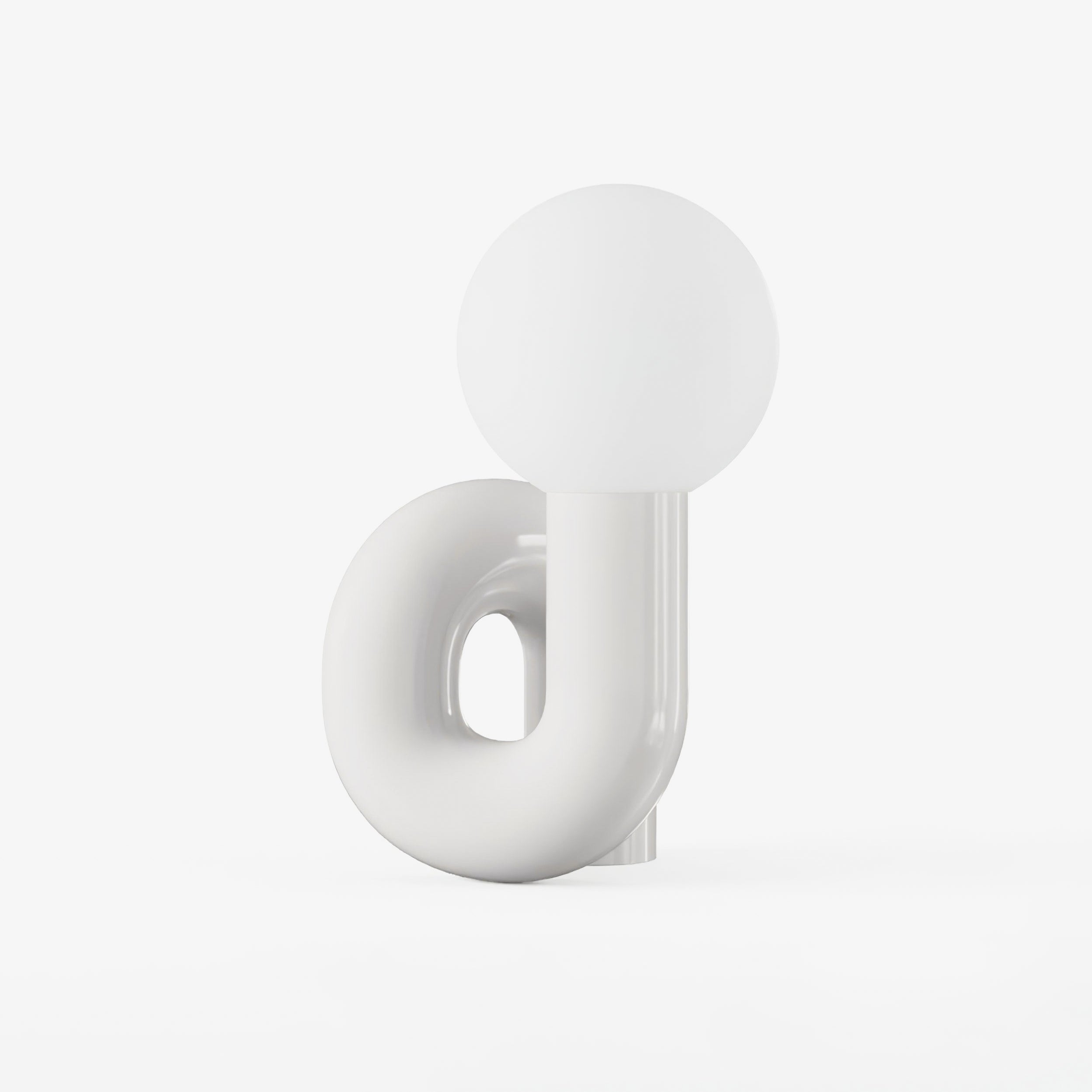 Playful N Shape Table Lamp - Modern LED Night Light for Bedroom, Living Room, and Office Decor - Perfect for Reading, Relaxing, and Creating Cozy Ambiance