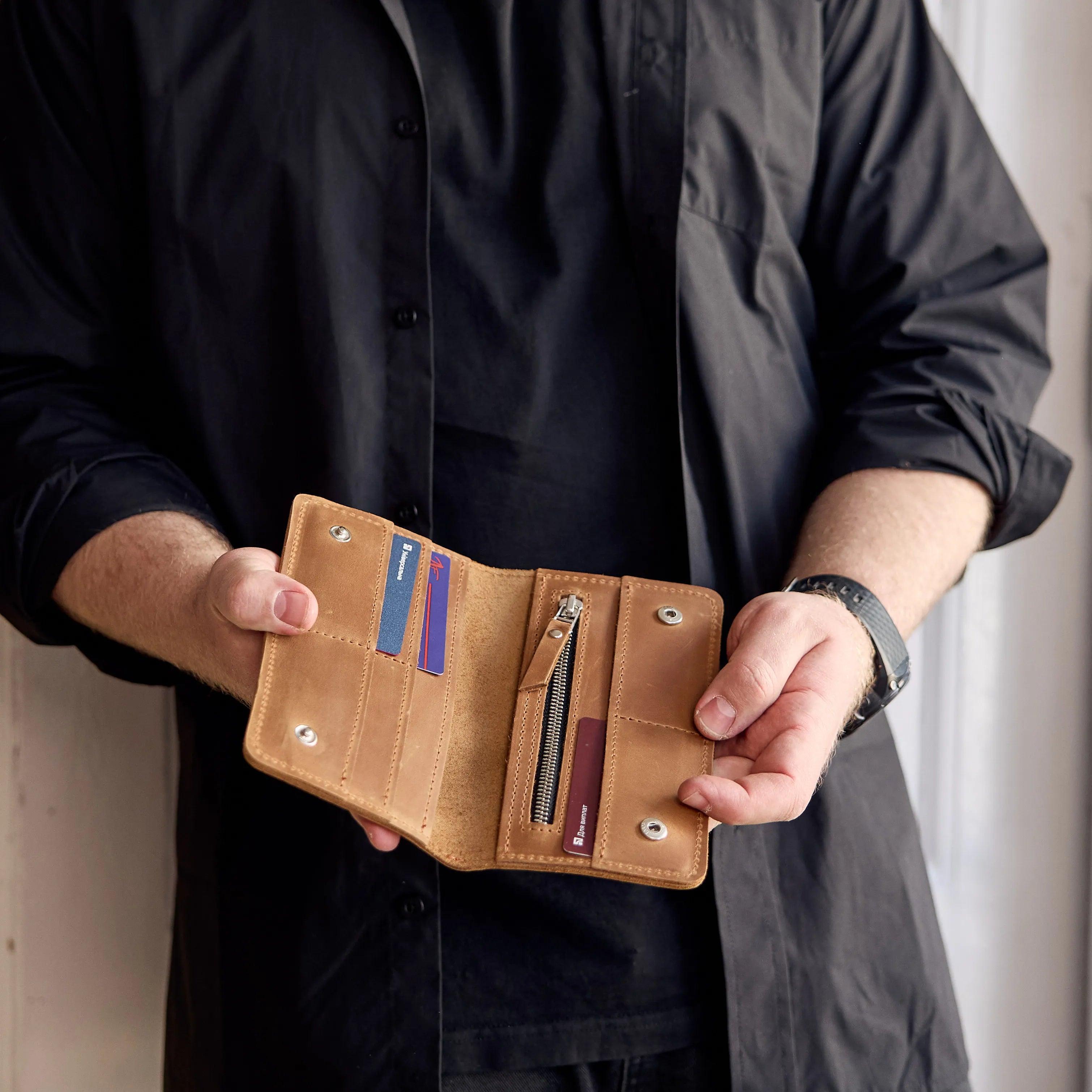 Premium Long Oxford Leather Wallet for Men - Slim RFID Blocking Bifold Wallet with Multiple Card Slots - Perfect for Travel, Business & Everyday Use