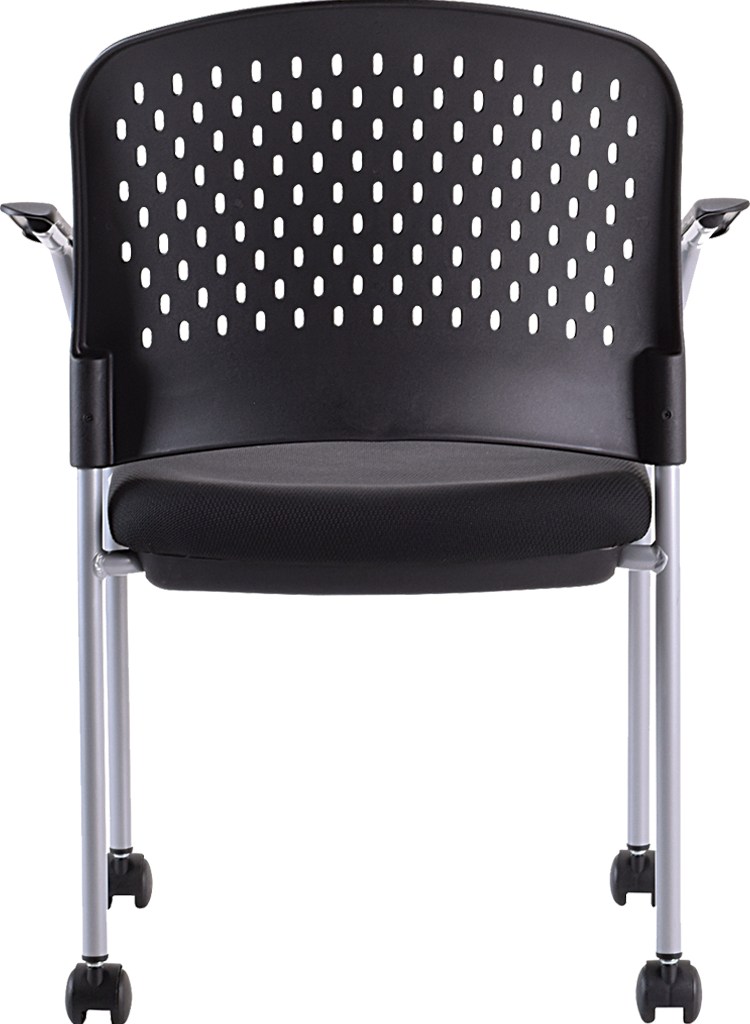 Eurotech Breeze Office Chair with Casters - Grey or Black Frame & Fabric - FS8270 / FS9070 - Ergonomic Desk Chair for Home & Office Workspace
