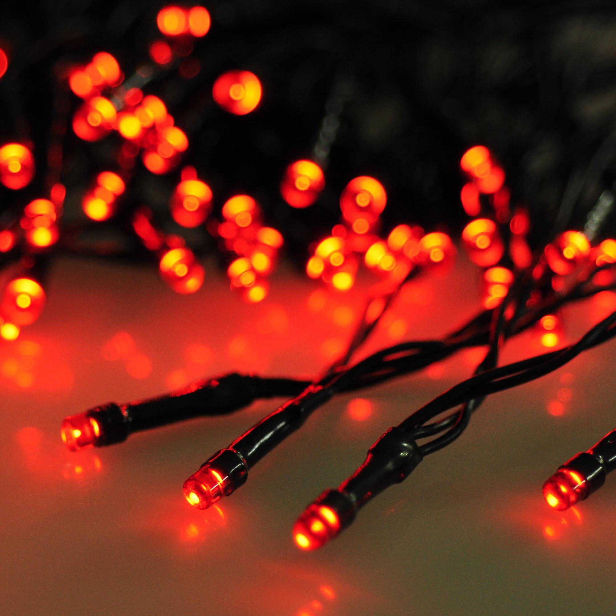 Yescom 4Pcs 36FT 100 LED Solar String Lights - Waterproof Red Christmas Lights for Outdoor Decorations, Wedding, Party, Garden, Tree & Yard - Perfect for Holiday, Patio, Backyard & Landscape Lighting