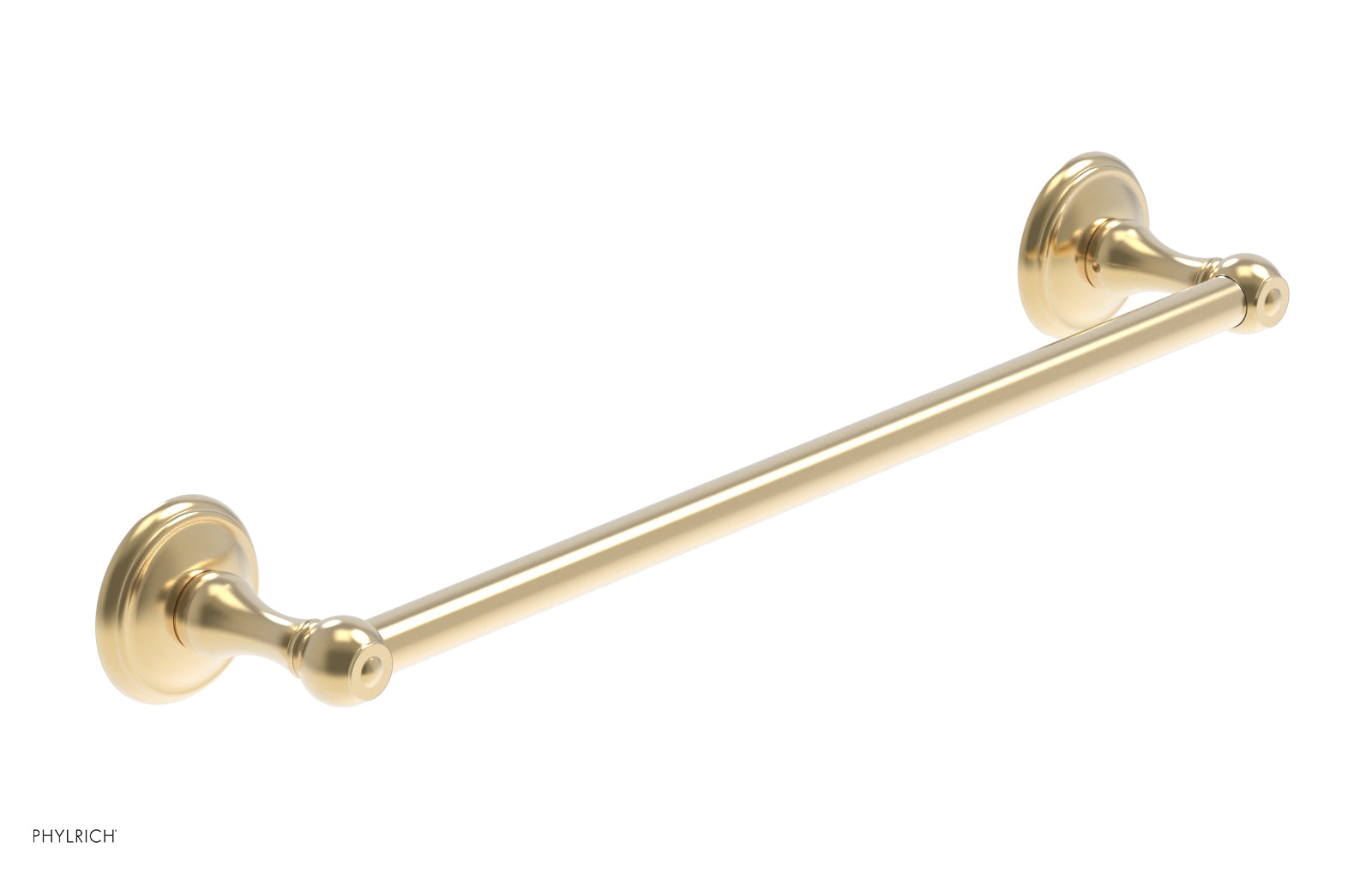 3RING 18-Inch Brushed Nickel Towel Bar - Modern Bathroom Towel Rack for Kitchen, Bathroom & Laundry Room - Durable & Rust-Resistant