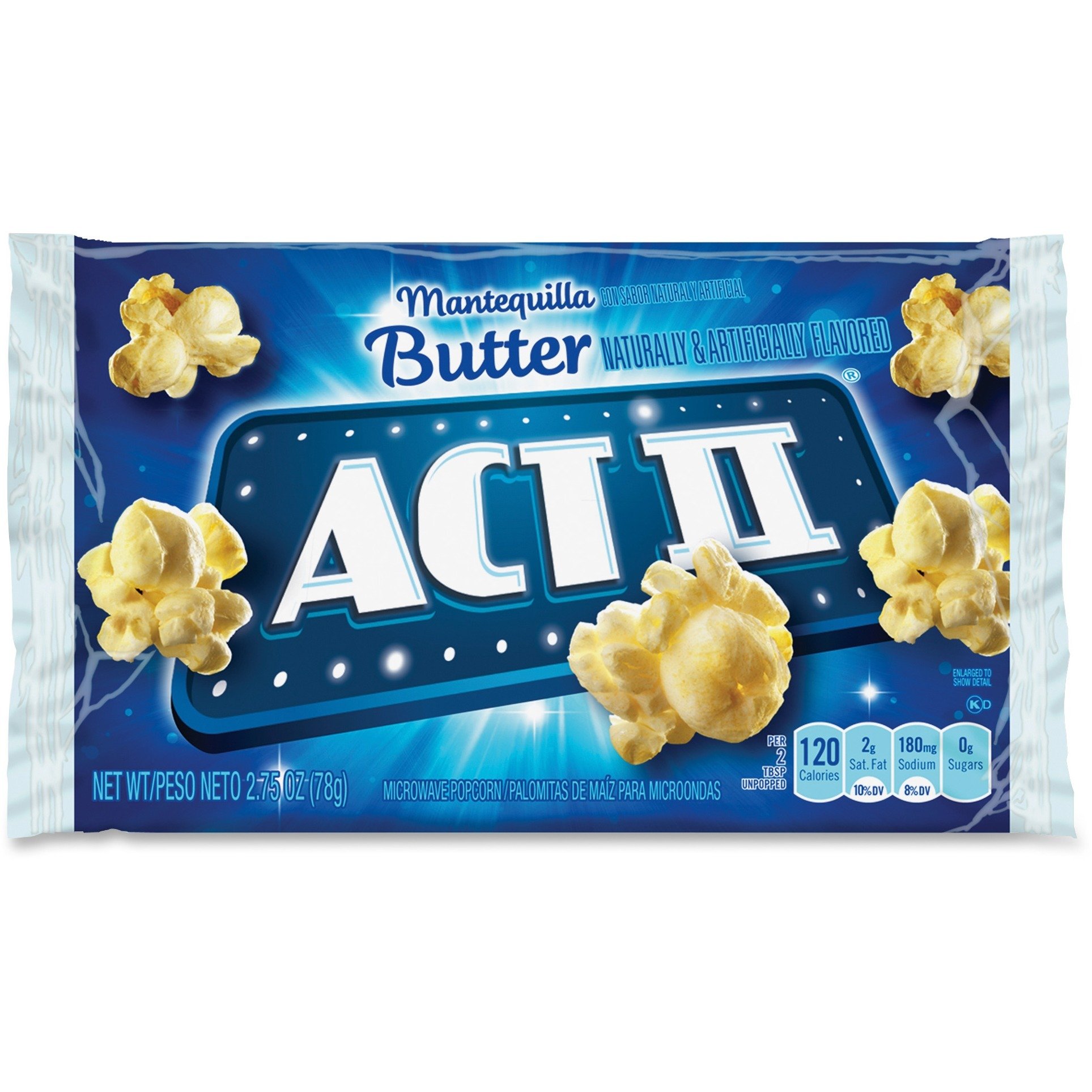 Act II 23223 Microwave Popcorn - 2.75oz Butter Flavor (Pack of 36) - Perfect for Movie Nights, Snack Time & Office Breaks