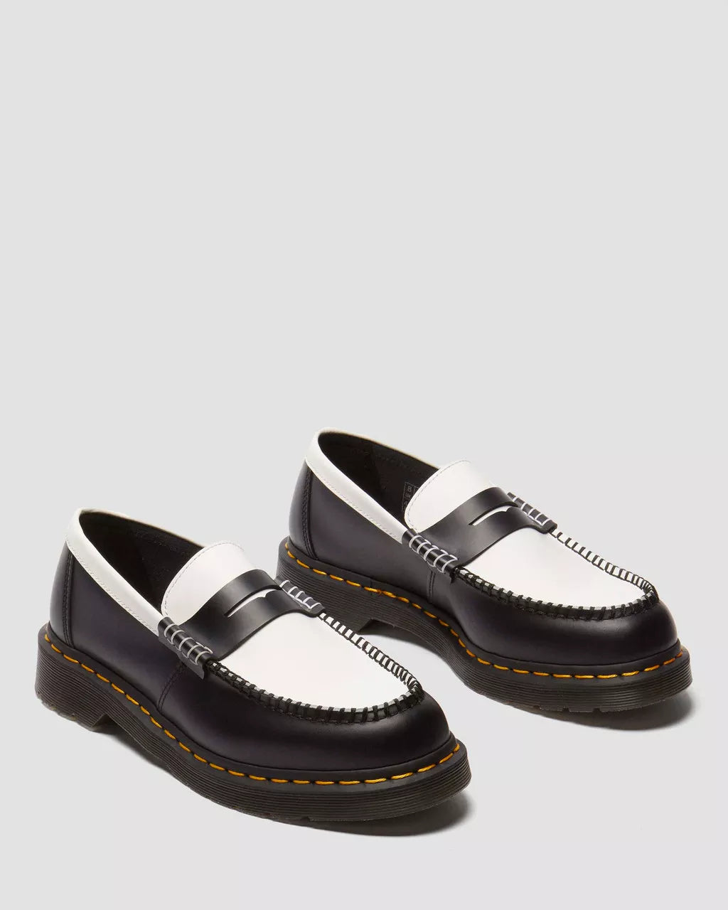 Penton Two-Tone Smooth Leather Loafers for Men - Comfortable Slip-On Dress Shoes for Business, Casual & Office Wear