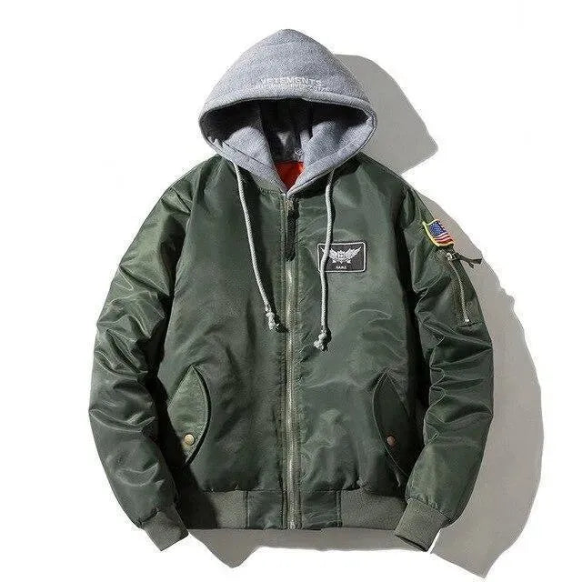 Blizzard Men's Flight Bomber Jacket - Lightweight Windproof Aviator Jacket for Outdoor Activities, Travel & Casual Wear