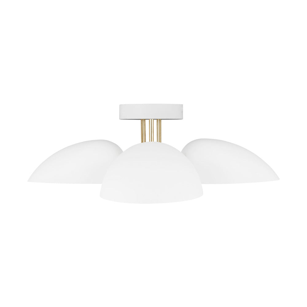 Grange 3-Light Flush Mount Ceiling Light Fixture - Modern LED Lighting for Bedroom, Hallway & Kitchen - Dimmable & Energy Efficient
