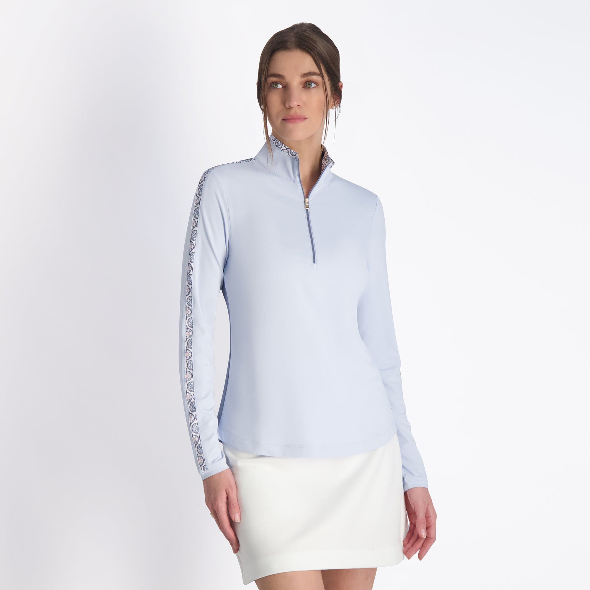 Aimee Zip Mock Neck Sweater - Stylish & Comfortable Women's Knit Top for Casual Wear, Office & Fall Outfits