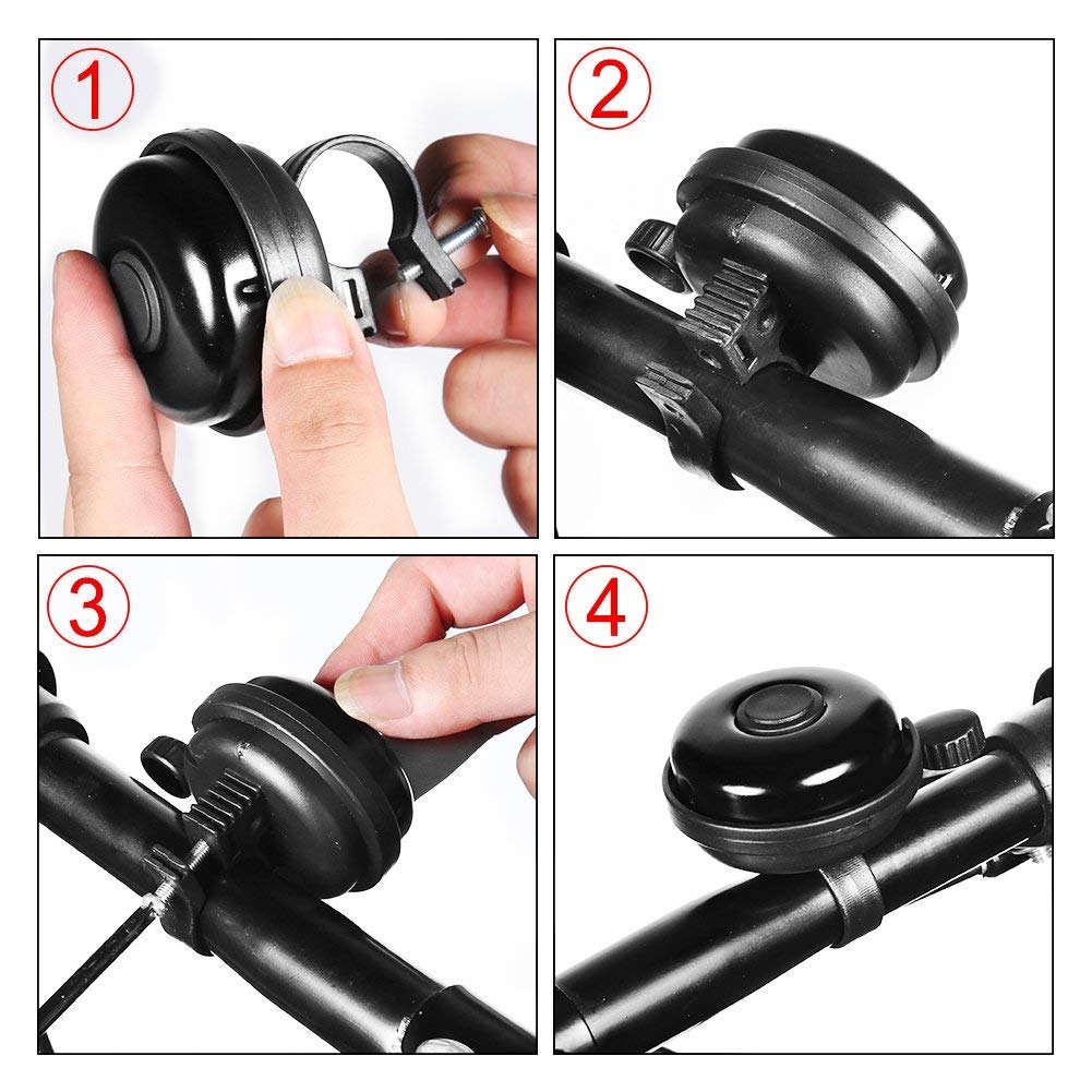 Accmor Classic Universal Bike Bell - Loud & Crisp Sound Bicycle Bell for Adults & Kids | Perfect for Road Bikes, Mountain Bikes & Commuting Safety
