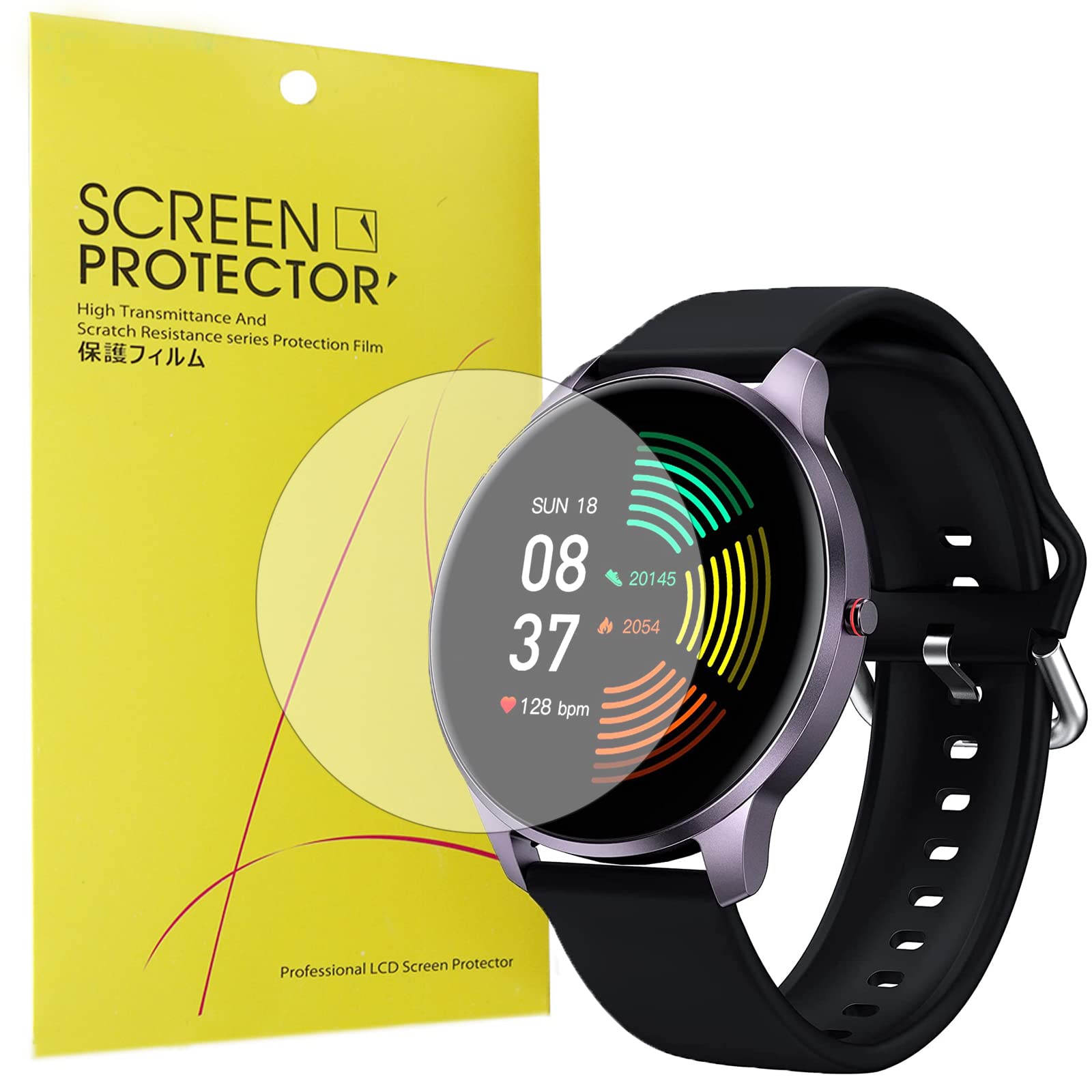Leadyeah Smart Watch Screen Protector [6 Pack] - 1.28