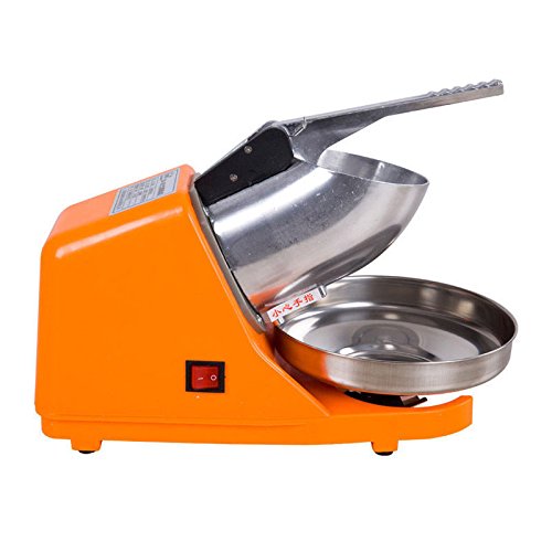 TOPCHANCES 300W Electric Ice Crusher & Shaver Machine - 143lbs/Hour Snow Cone Maker for Home & Commercial Use - Perfect for Cocktails, Smoothies, and Summer Treats (220V)
