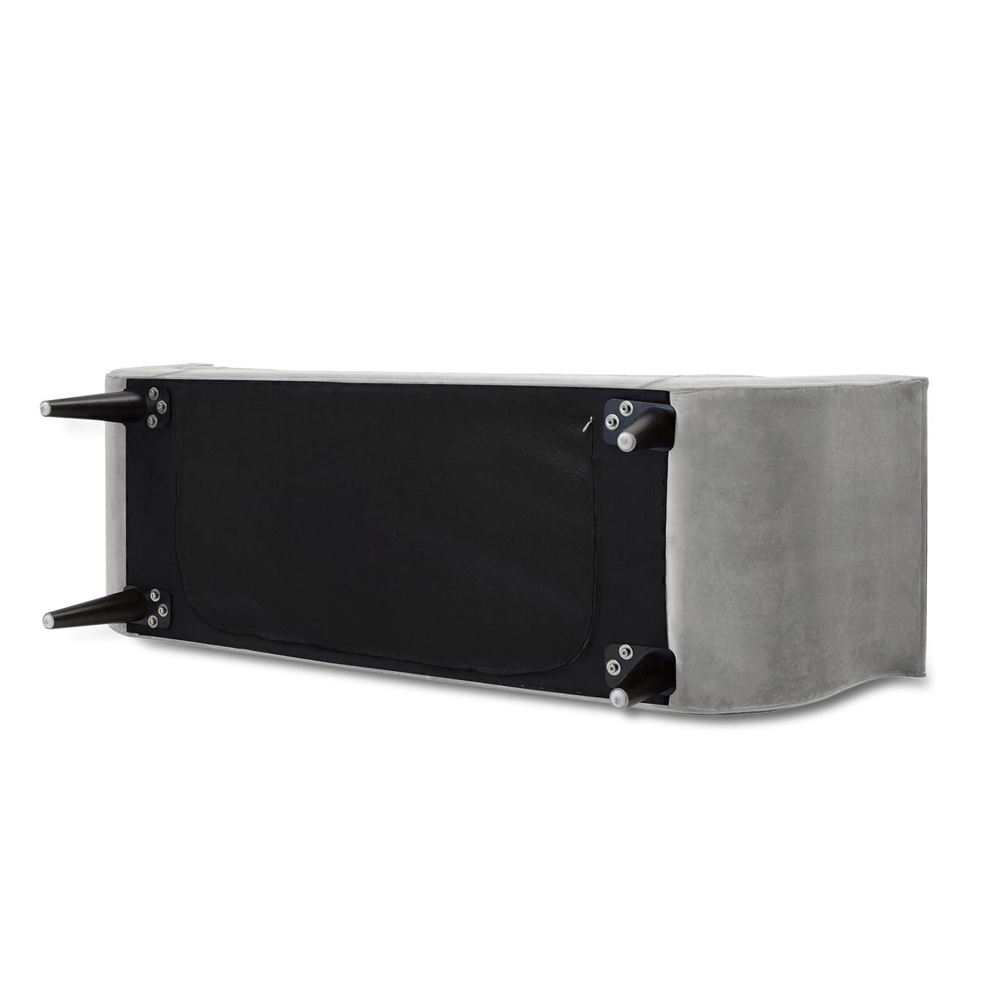 Jennifer Taylor Home Alma Tufted Flared Arm Entryway Bench - Stylish Upholstered Storage Bench for Hallway, Bedroom & Living Room - Perfect for Entryway Seating & Shoe Storage