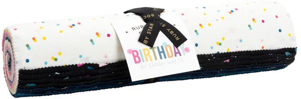 Sarah Watts Birthday Layer Cake Fabric - 42pc 10-inch Squares - Ruby Star Society RS2043LC - Perfect for Quilting, Sewing & DIY Craft Projects
