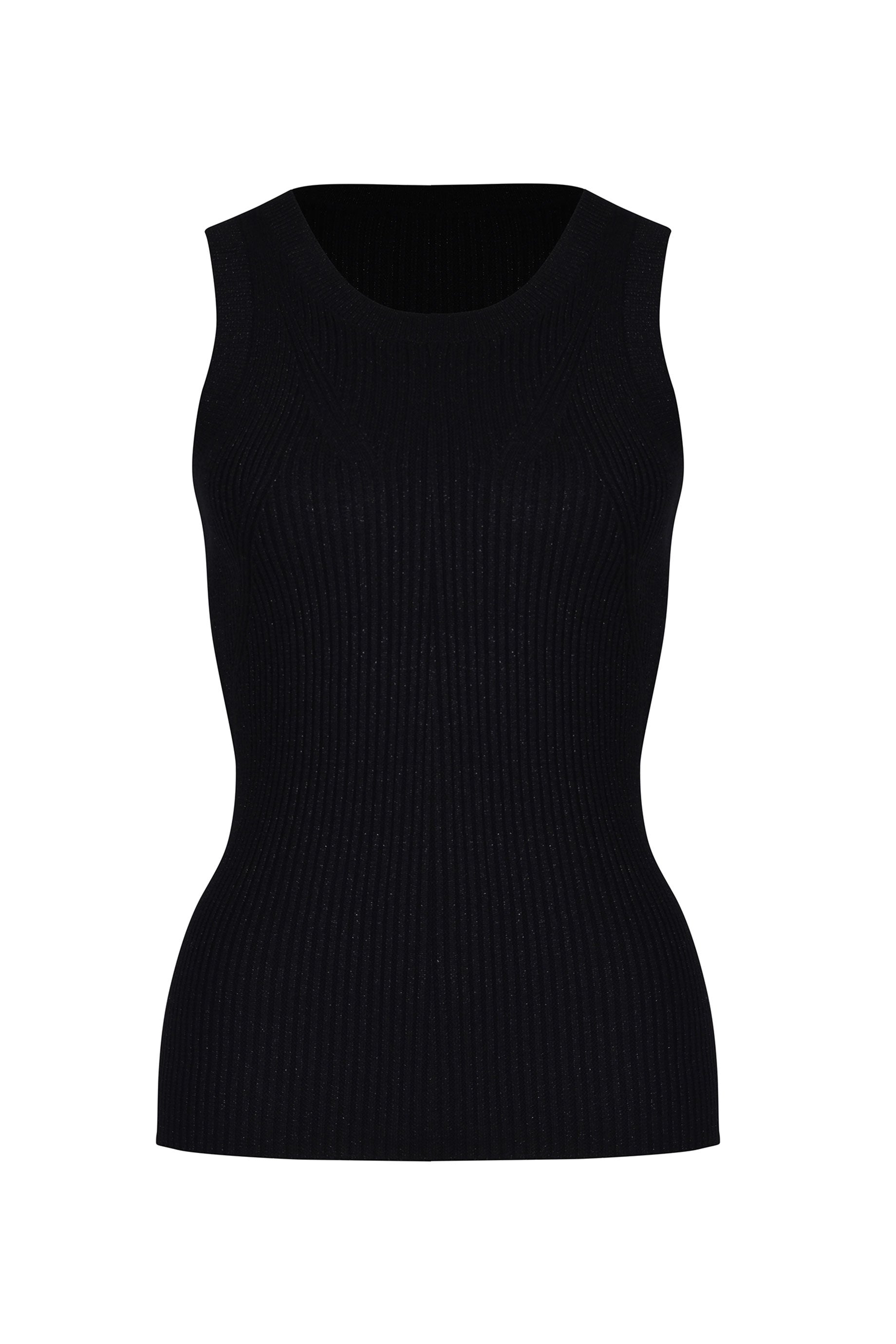Husk Asta Tank Top for Women - Stylish Black Sleeveless Shirt for Casual Wear, Gym, and Summer Outfits