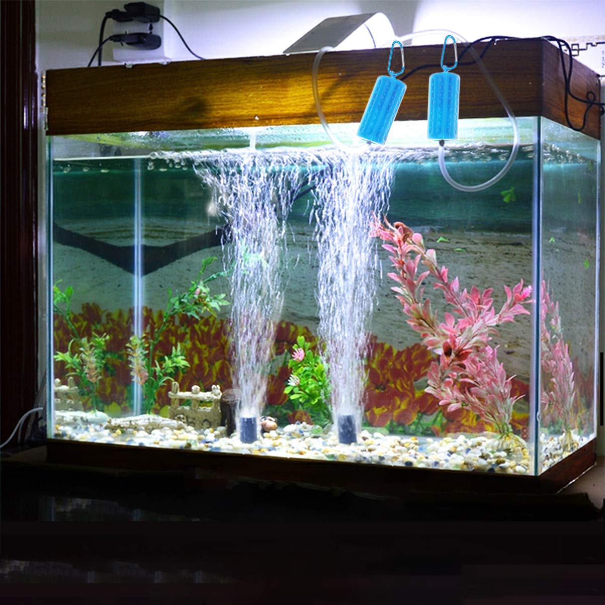 Silent Portable Oxygen Pump for Aquarium - Mini Fish Tank Air Pump for Fishing & Fountain