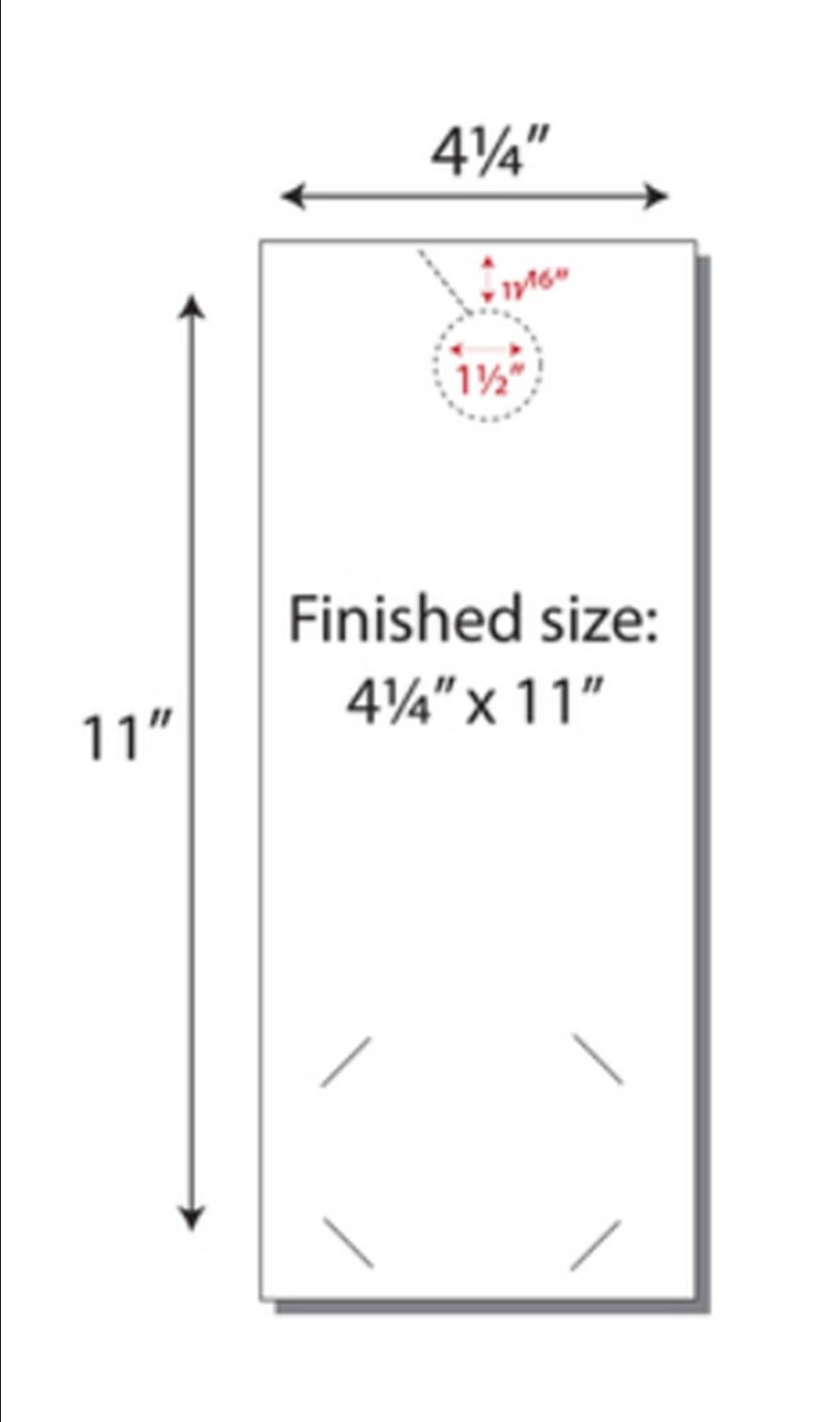 Print-Ready Door Hangers with Business Card Slits (4.25