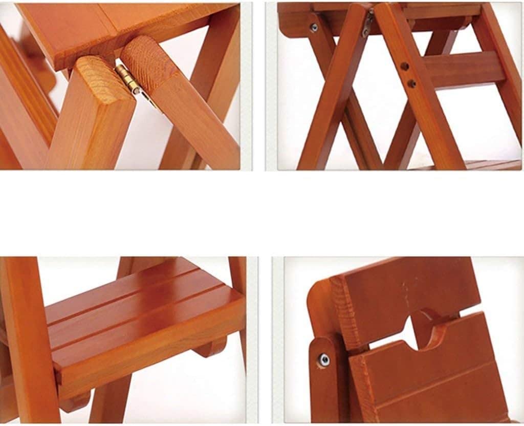 ZEELYDE 2-Step Folding Step Stool for Storage, Non-Slip Foldable Step Ladder Stool with Handle, Multi-Functional Compact Step Stool for Home, Kitchen, Bathroom - Perfect for Reaching High Shelves and Storage Spaces