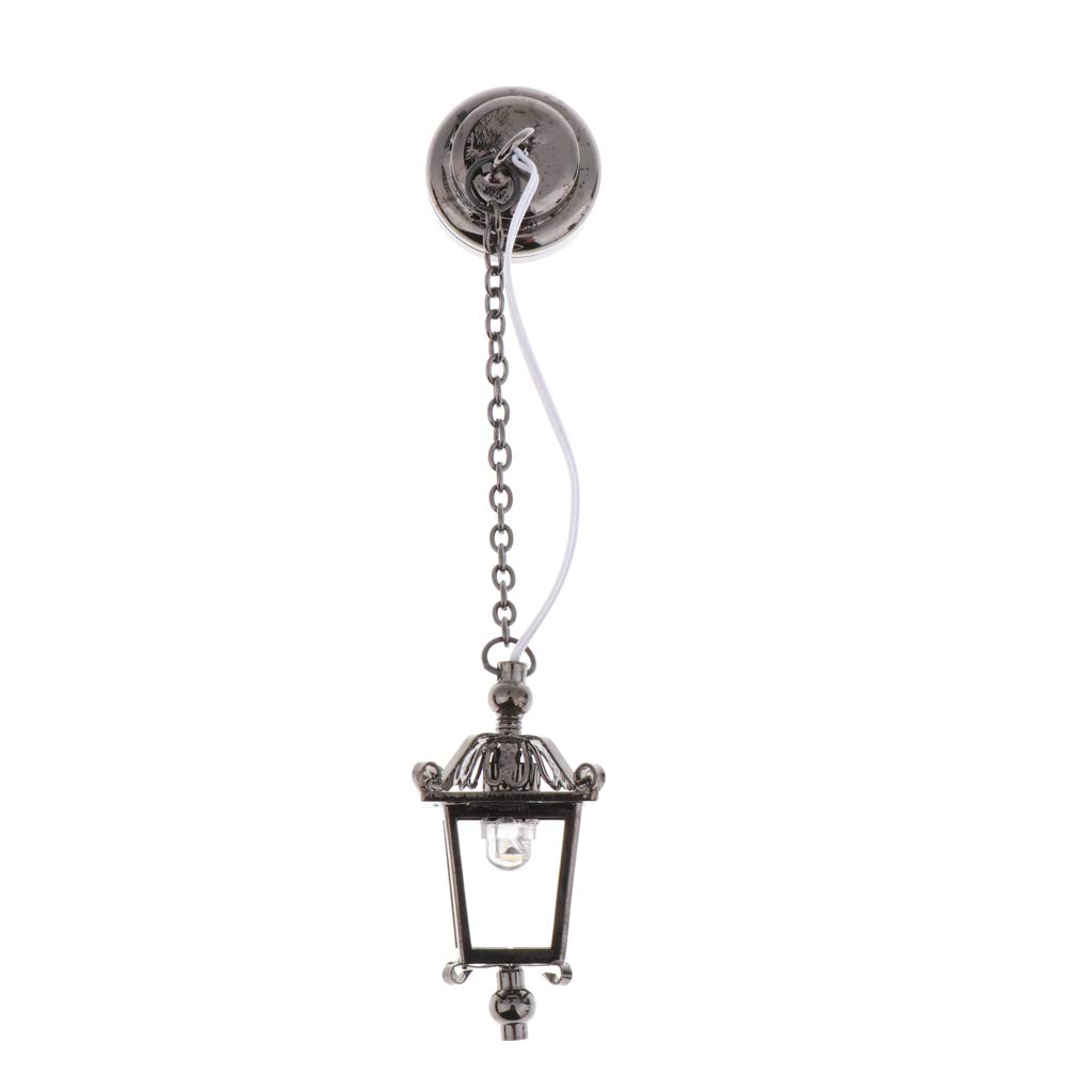1:12 Miniature Metal LED Ceiling Lamp for Dollhouse - Tiny Room Lighting Decor, Perfect for Dollhouse, Model House, and DIY Miniature Projects
