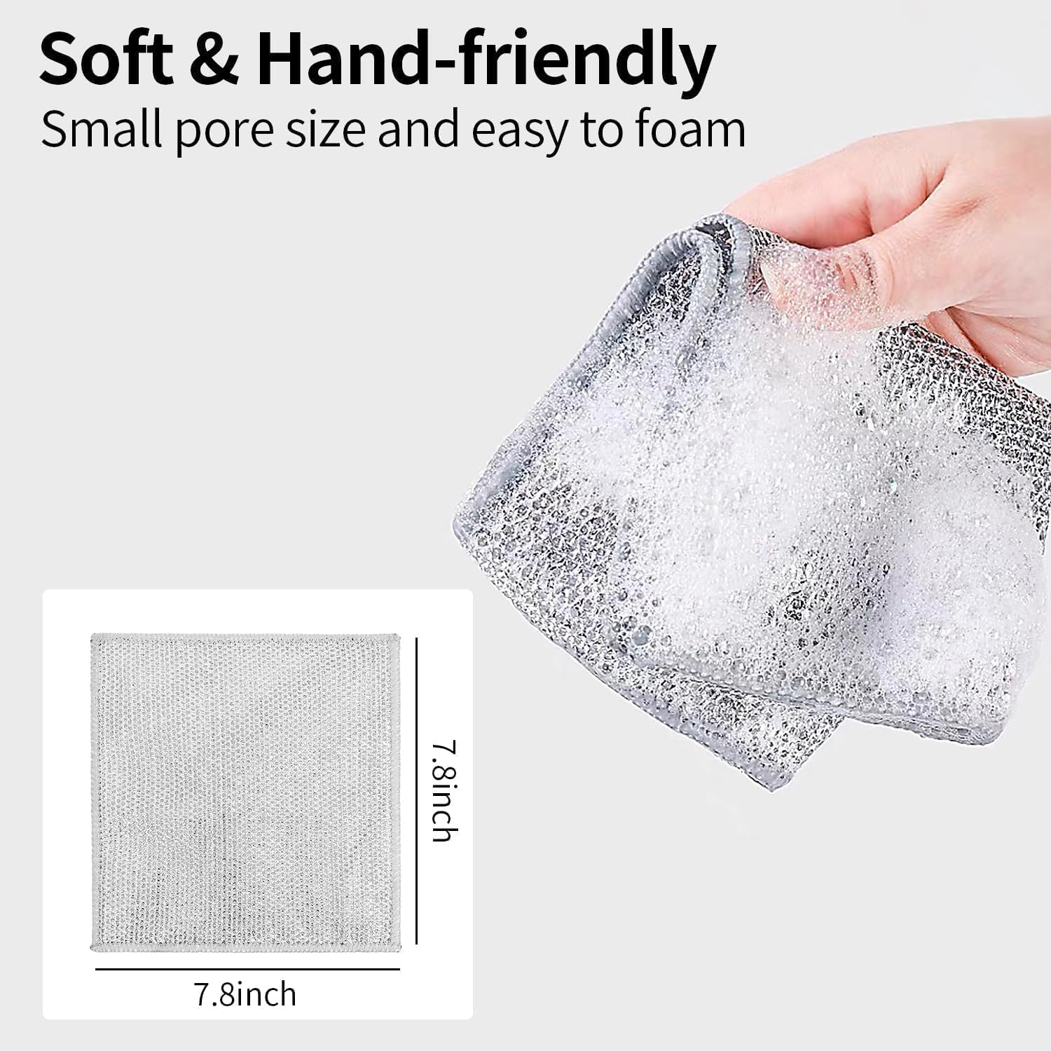 **Pamidhar Non-Scratch Wire Dishcloth – Reusable, Easy Rinse Kitchen Cleaning Cloth for Wet & Dry Dishes (Multicolor 3-Pack) – Perfect for Pots, Pans, Glassware & Stainless Steel**