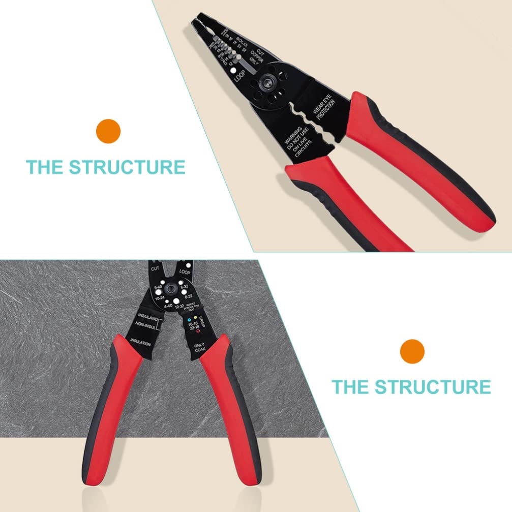 DOITOOL Professional Wire Stripper and Crimper Tool - Multi-Function Pliers with Side Cutter for Electrical Work, DIY Projects, and Cable Repair | Perfect for Electricians, Technicians, and Home Improvement
