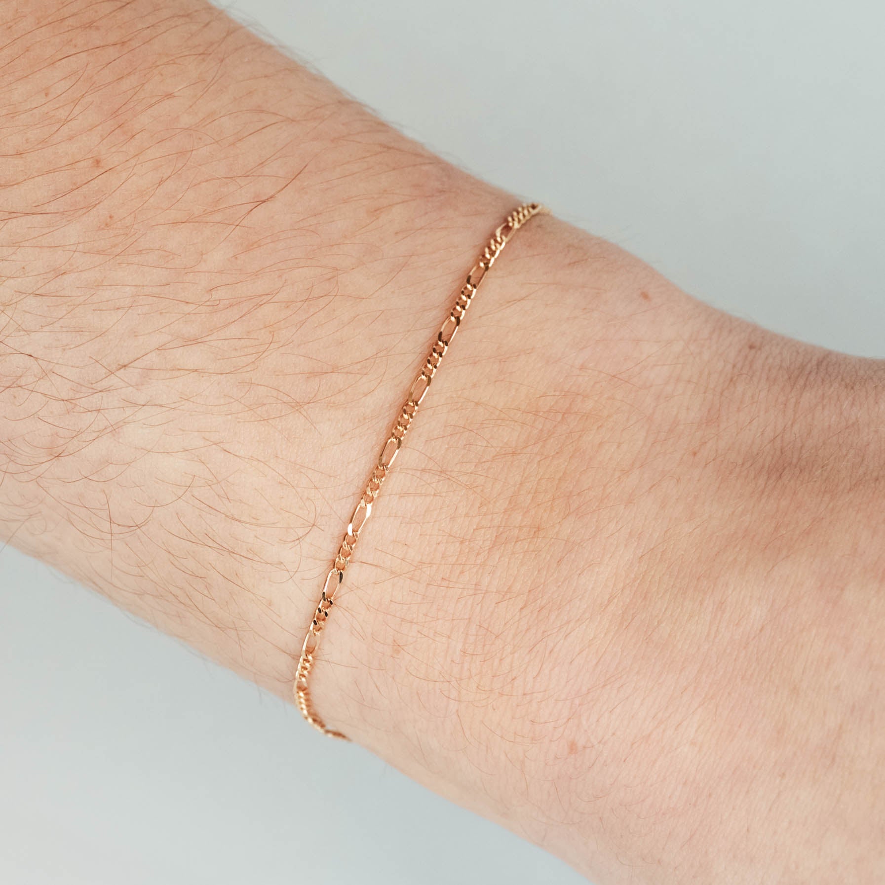 Baby Figaro Chain Bracelet for Girls - Sterling Silver or Gold Plated Cute Jewelry Gift for Infants & Toddlers - Perfect for Birthdays, Christenings & Special Occasions