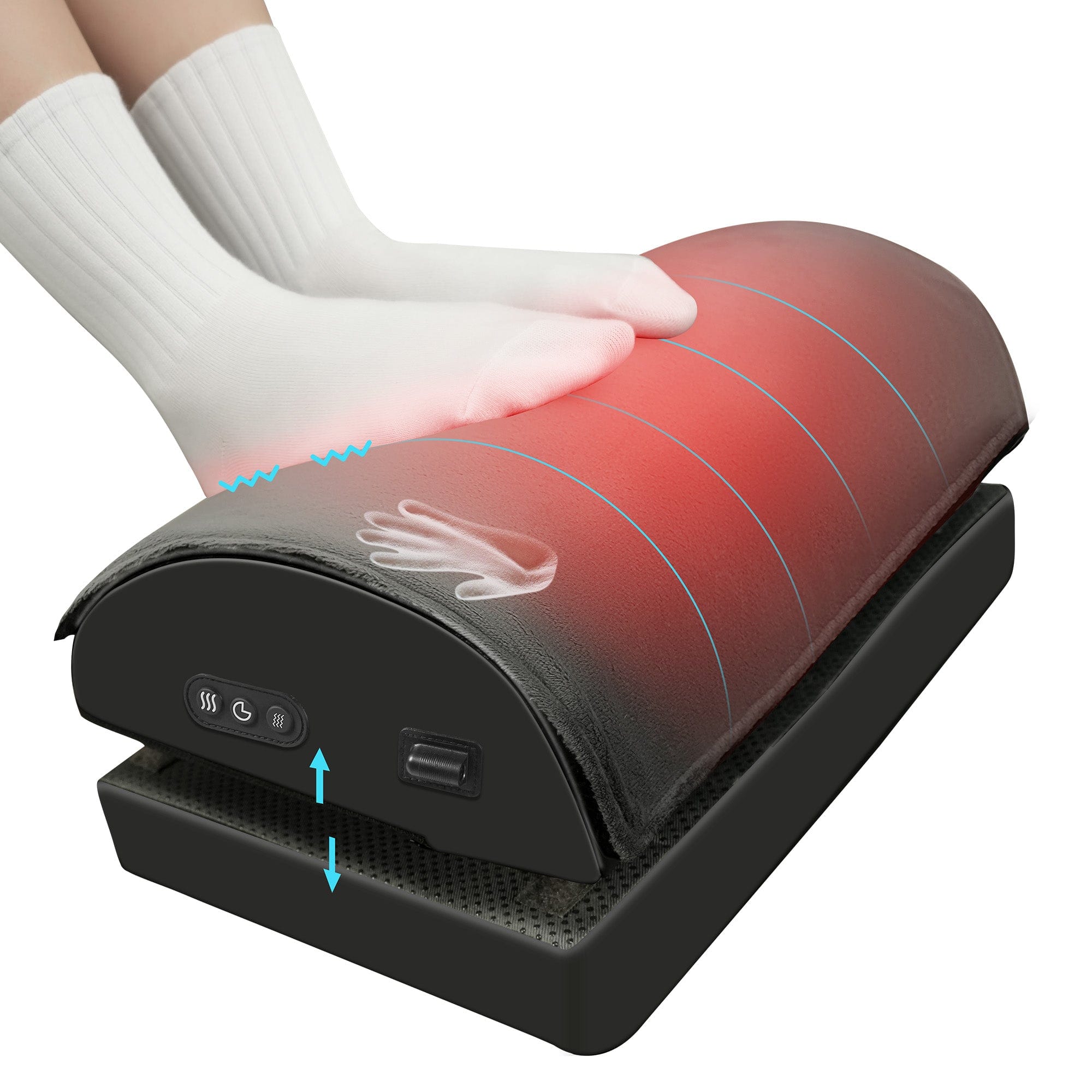 Snailax Memory Foam Vibration Foot Massager with Heat - Under Desk Foot Spa for Office & Home Use - Relieves Pain, Stress & Fatigue - Perfect for Work, Relaxation & Circulation Boost