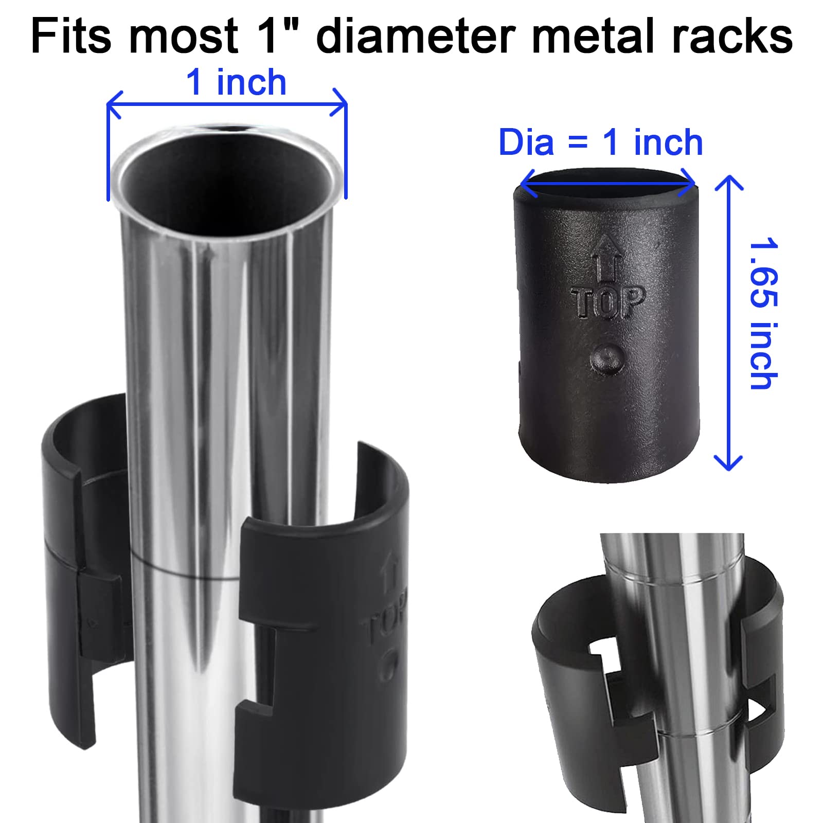72 Pack Wire Shelving Shelf Lock Clips for 1