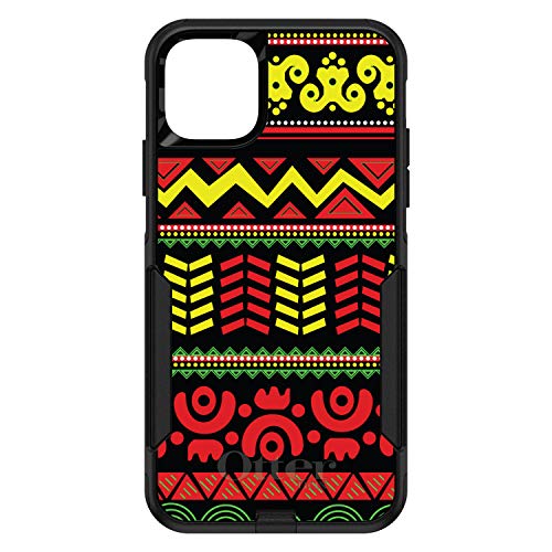 Black Yellow Red Aztec Tribal On Black Case