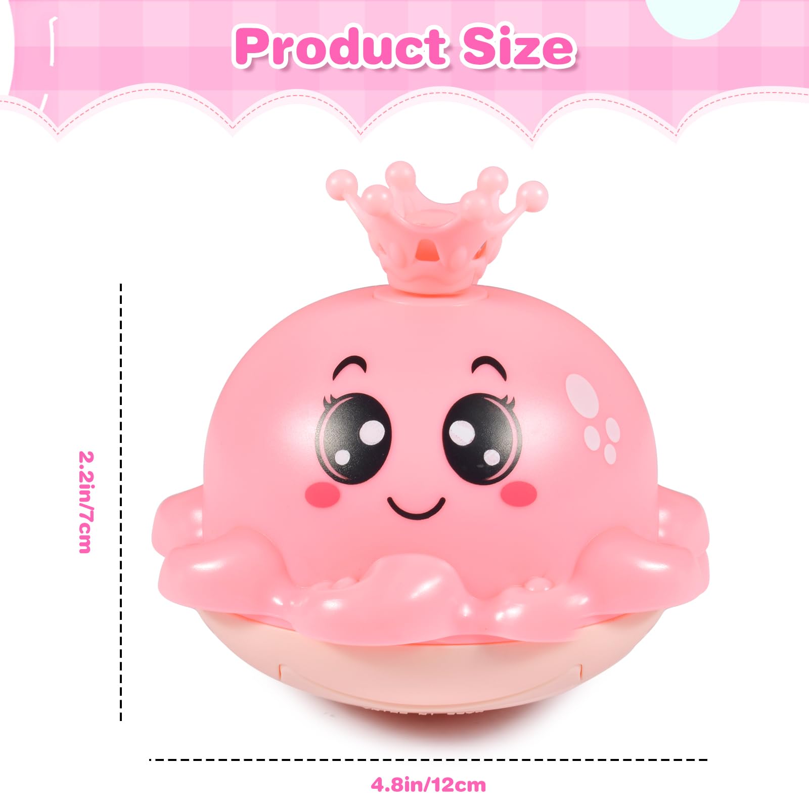 Automatic Water Spray Octopus Bath Toys - 4 Colorful Water Jets, Fun Baby Bath Time Toy for Kids Ages 3+ | Perfect for Toddler Sensory Play & Bathtub Entertainment