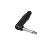 1/4 Inch Mono Phone Plug RA Black Flexible Grommet (50 Pack) - Perfect for Audio Equipment, Instruments, and DIY Electronics Projects