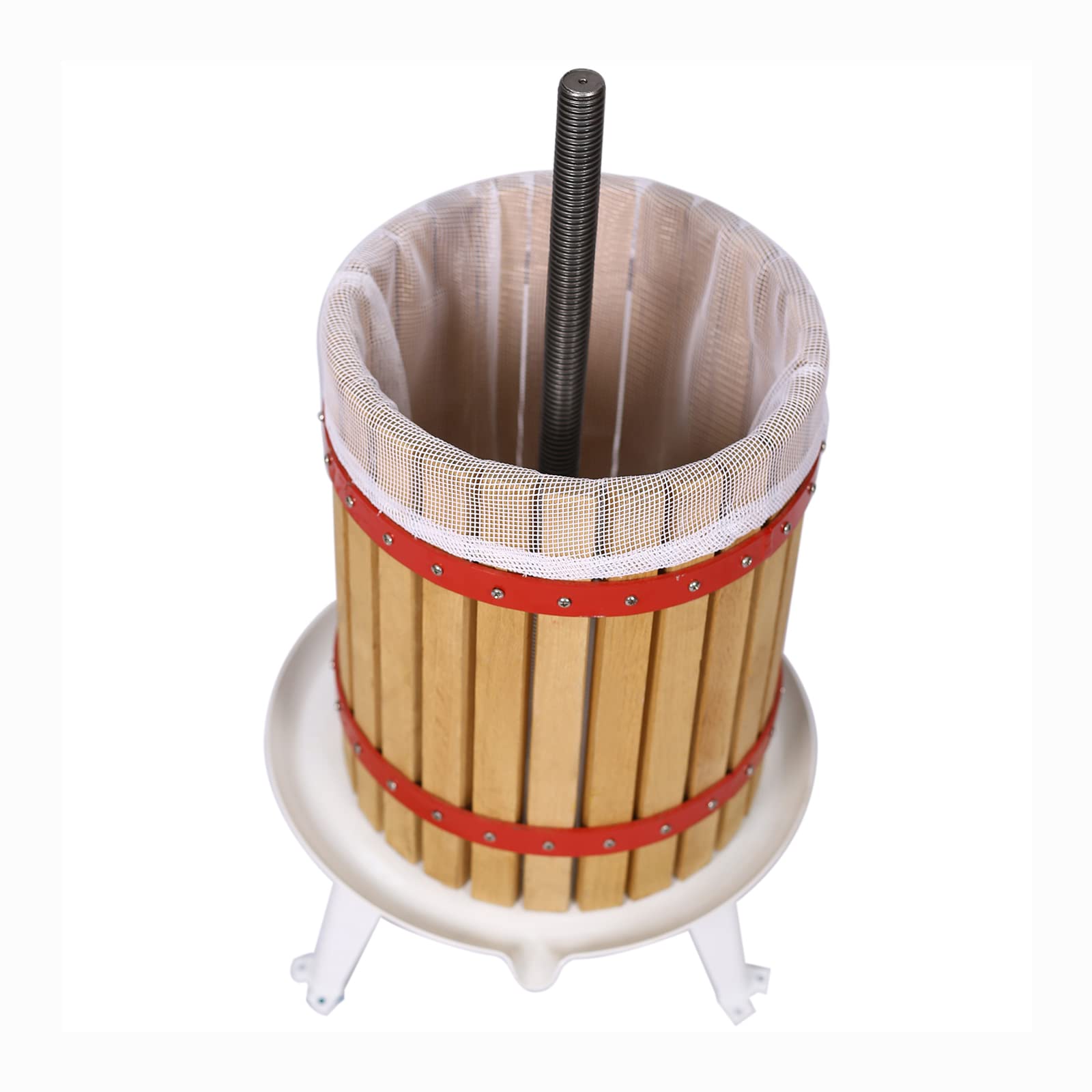 3.2 Gallon Fruit Wine Press - Manual Apple Cider, Grape & Berry Juice Maker for Home Brewing - Perfect for Winemaking, Cider Pressing & Fresh Juice Extraction