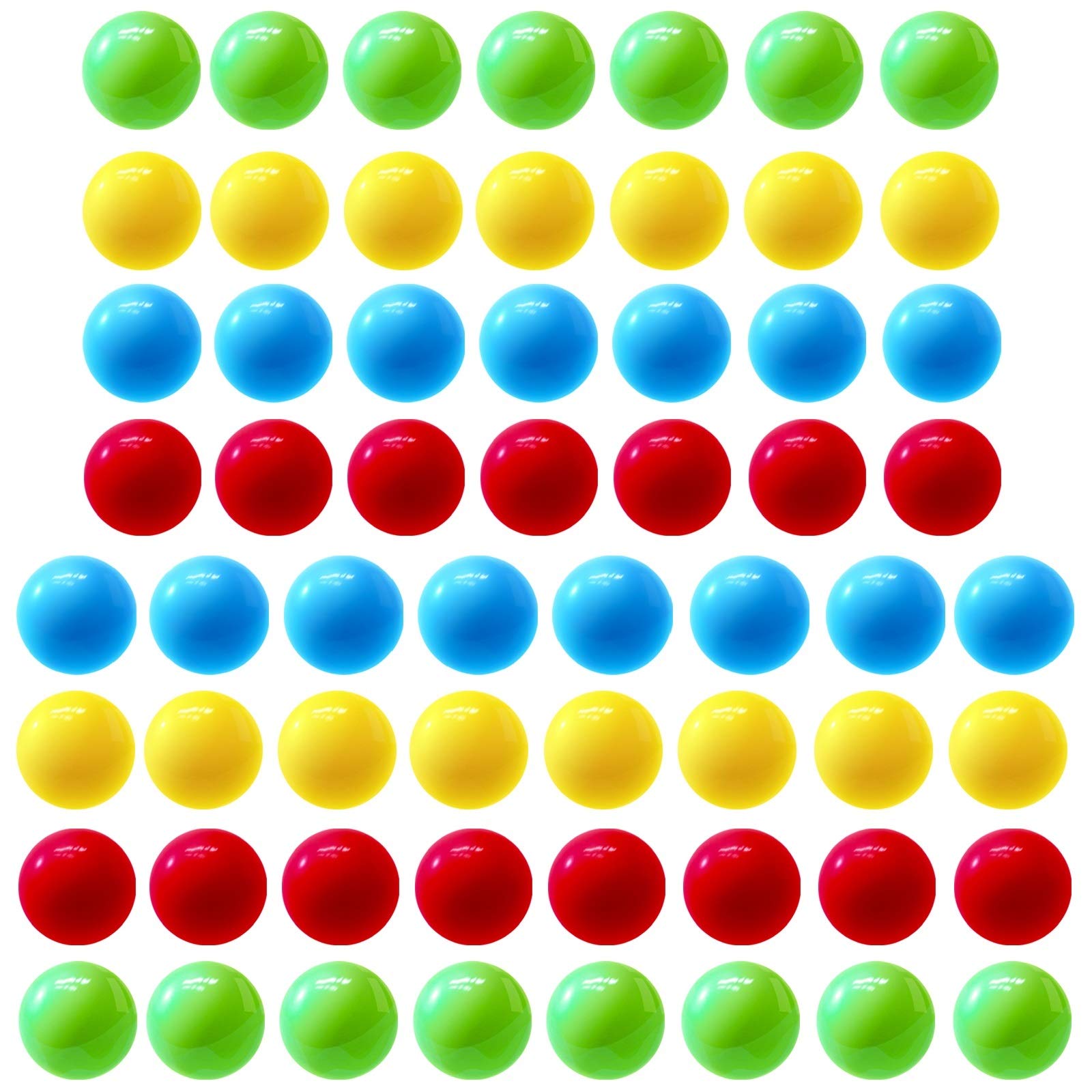 60Pcs Replacement Marble Balls for Hungry Hungry Hippos Game - 4 Color Variety Pack - Perfect for Game Night, Kids Party Favors & Family Board Game Accessories