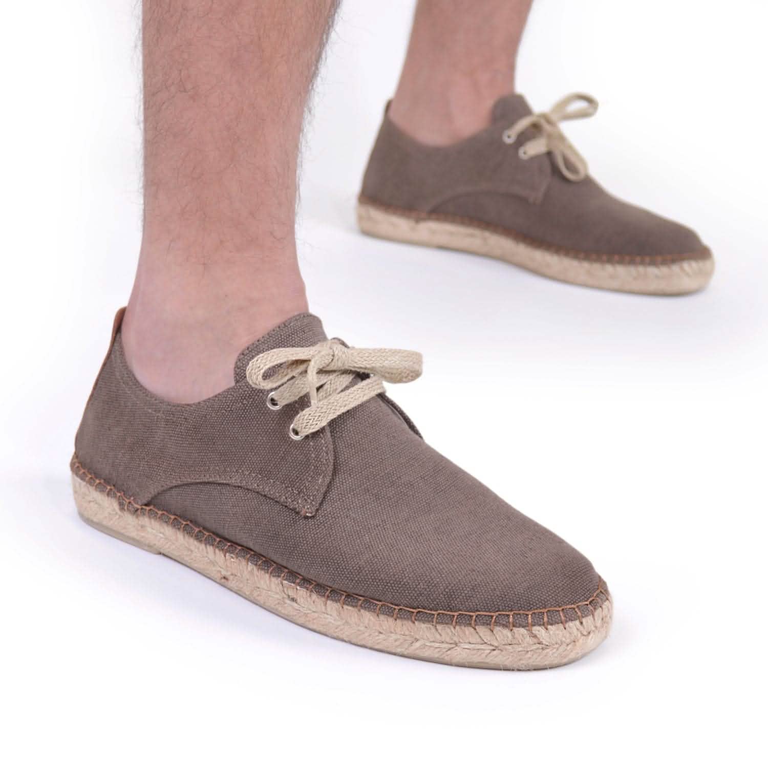 Men's Basic Canvas Espadrilles - Comfortable Slip-On Summer Shoes for Casual Wear, Beach & Outdoor Activities