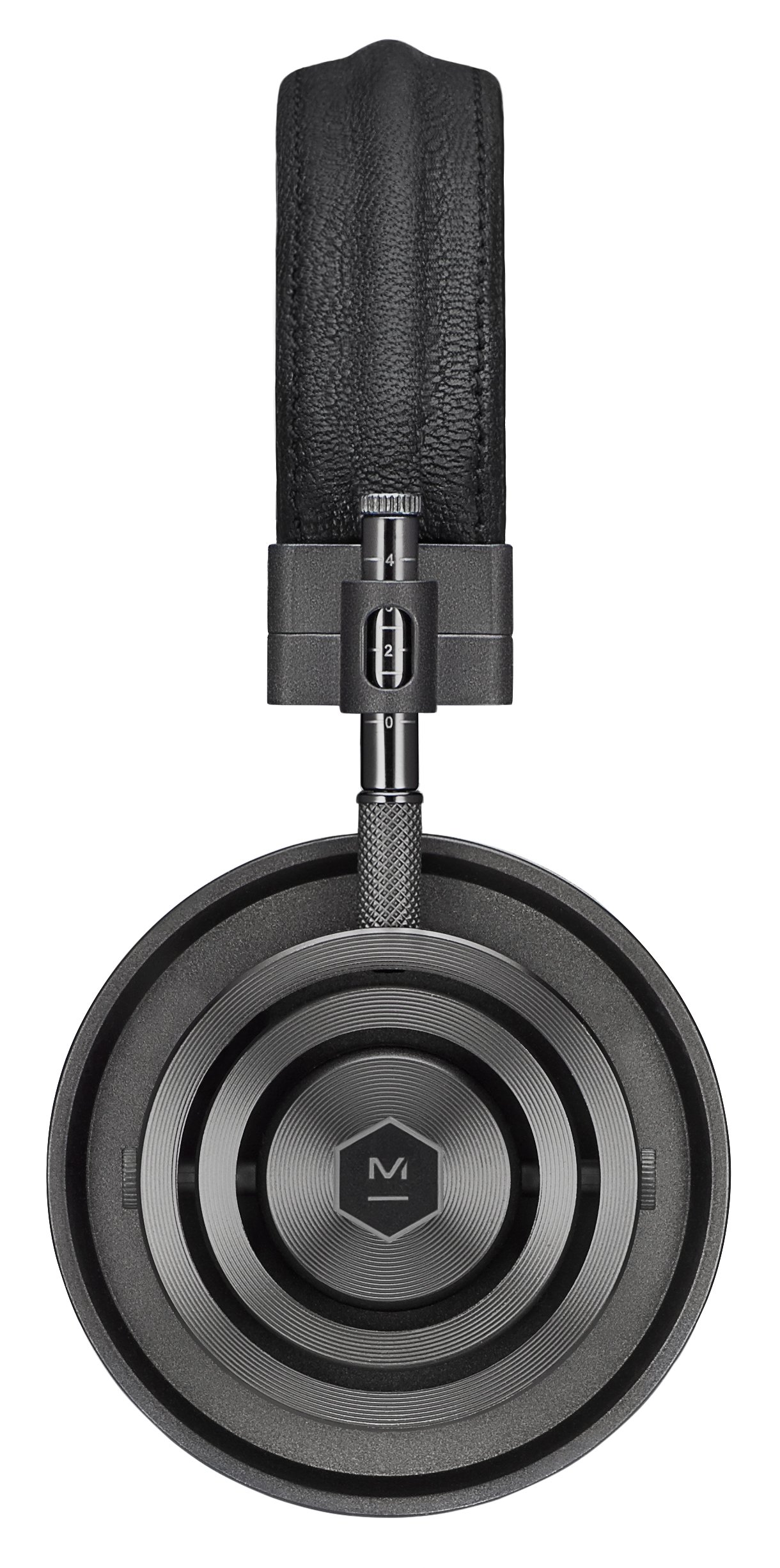 Master & Dynamic MH30 Foldable Premium Leather On-Ear Headphones - High Fidelity Sound, Luxe Gunmetal Finish (Renewed) - Perfect for Travel, Commuting & Office Use